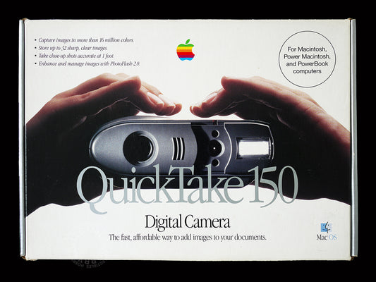 Apple Vintage QuickTake 150 Digital Camera w/ Full Packaging & Box (NOT WORKING)