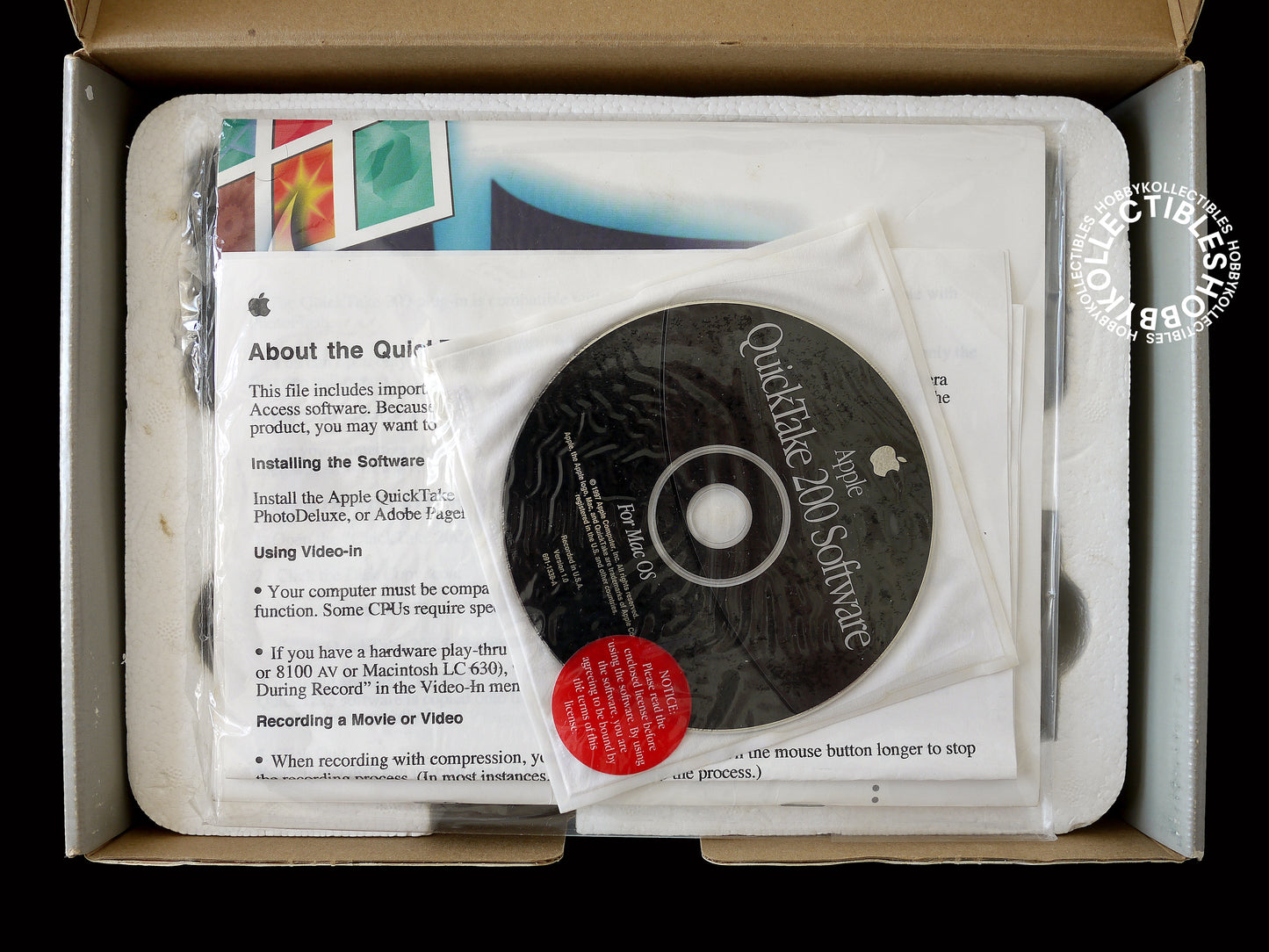 (SOLD) Apple Vintage QuickTake 200 Digital Camera Boxed NOT WORKING / MISSING MANUAL