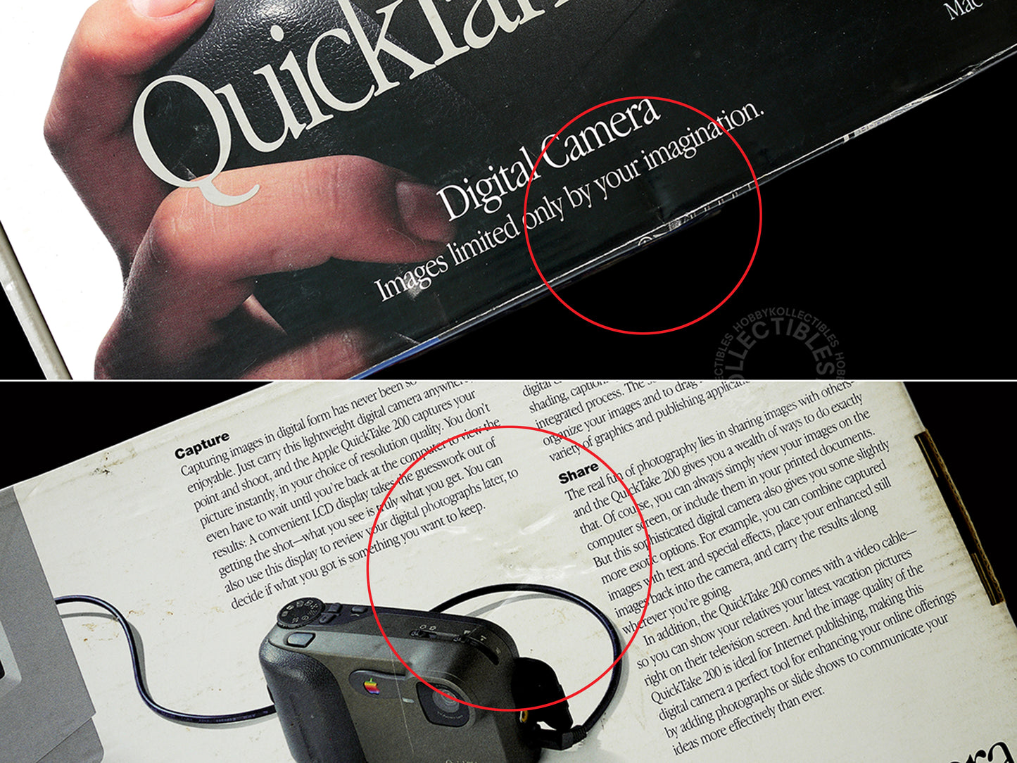 Apple Vintage QuickTake 200 Digital Camera Full Set Boxed (NOT WORKING)