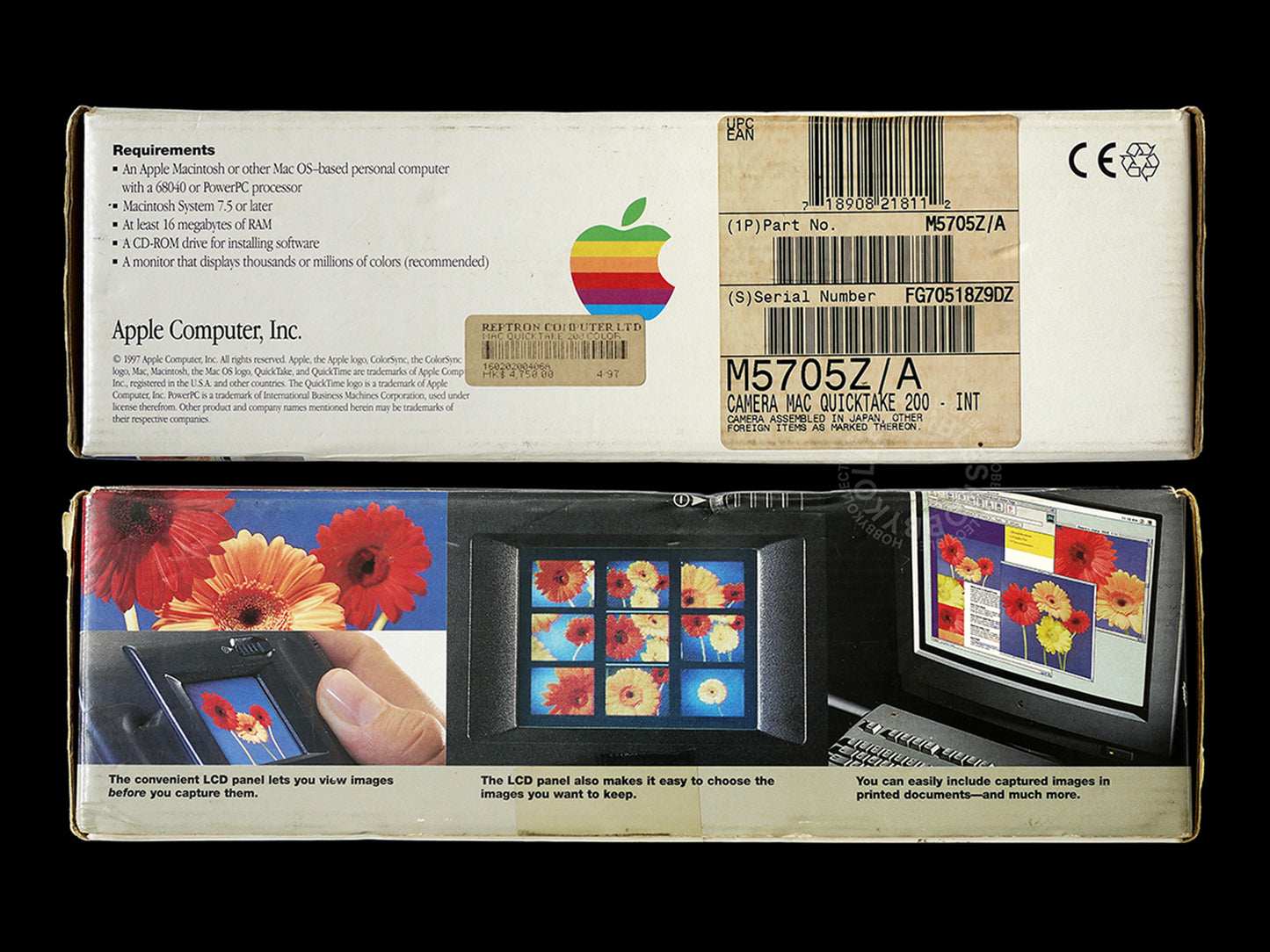 Apple Vintage QuickTake 200 Digital Camera Full Set Boxed (NOT WORKING)