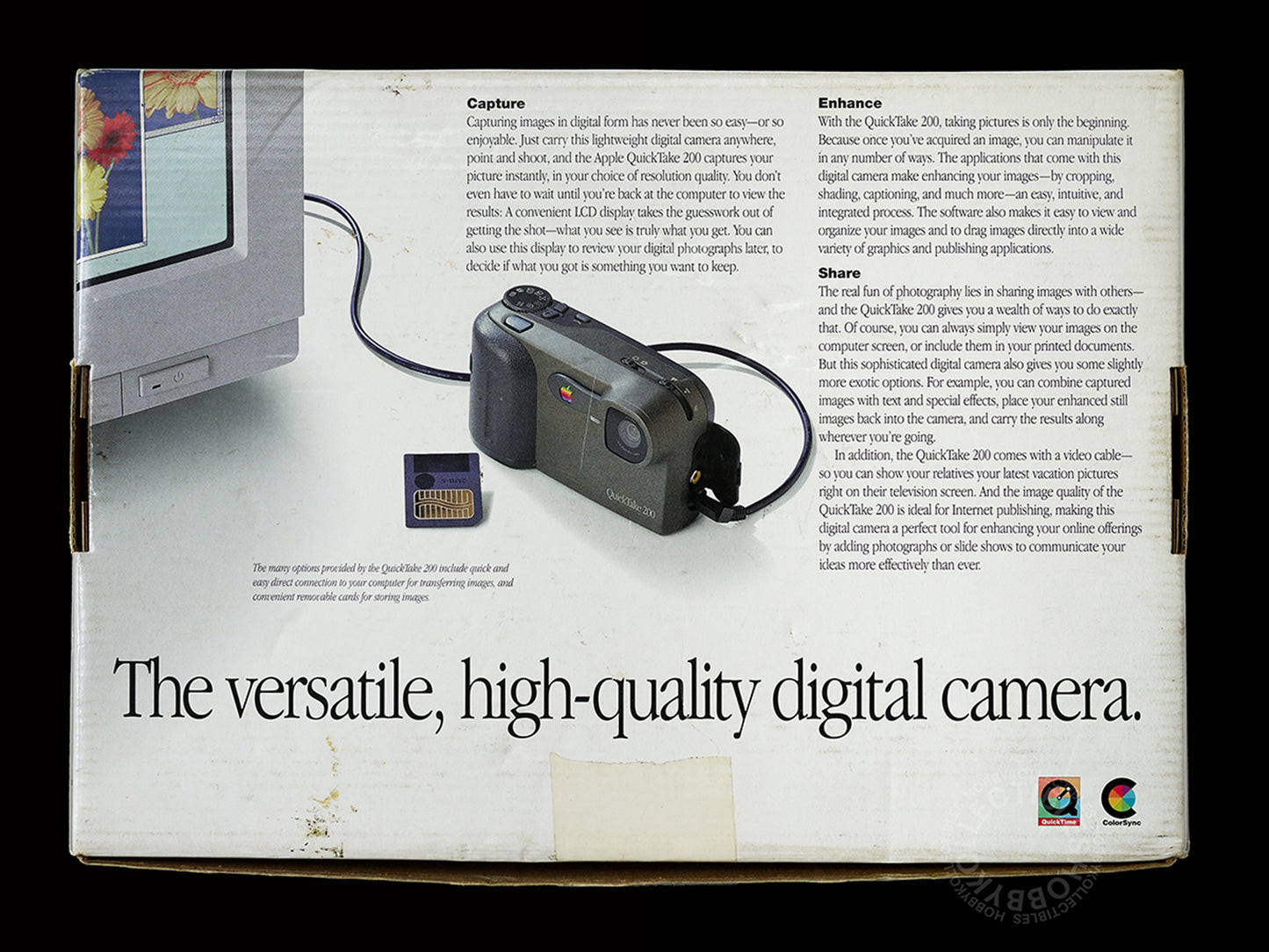 Apple Vintage QuickTake 200 Digital Camera Full Set Boxed (NOT WORKING)