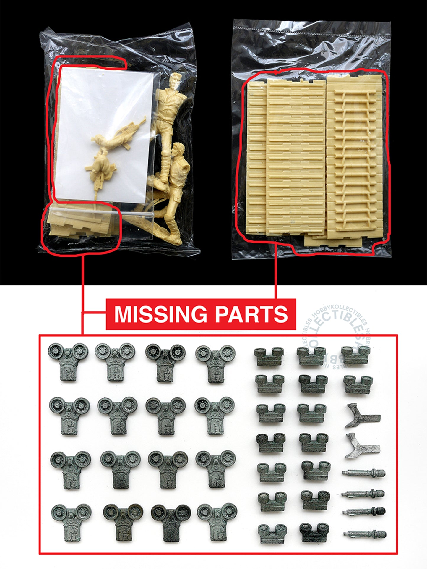 ArgoNauts 1/35 Terminator Hunter Killer Tank Vinyl Model Kit(INCOMPLETE - MISSING PARTS)