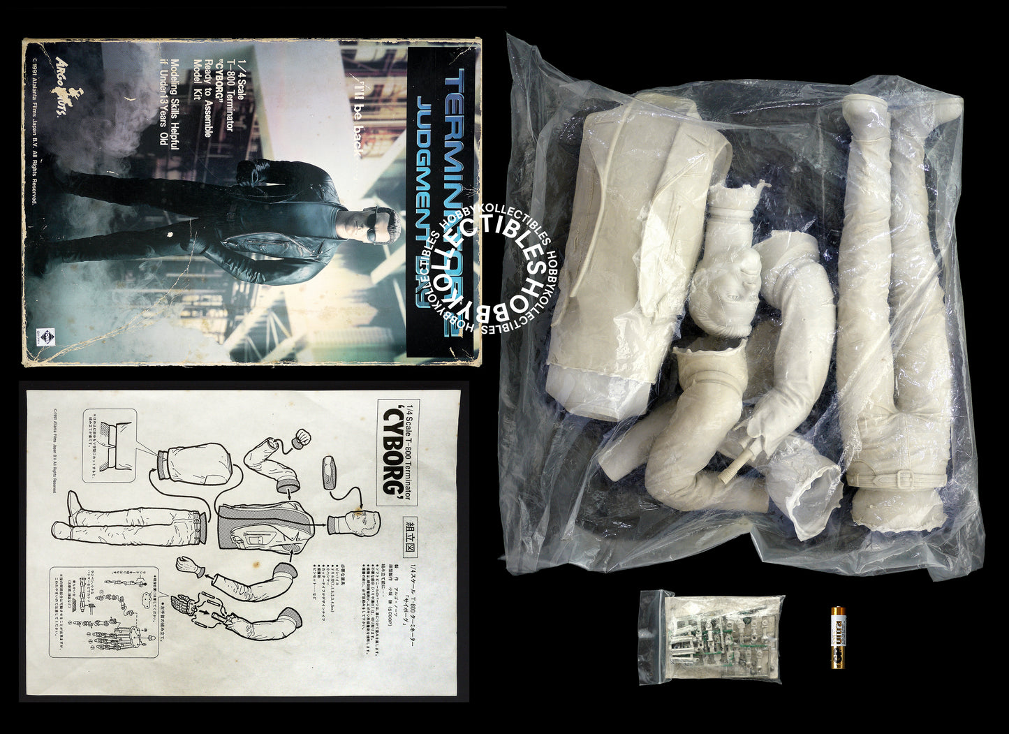 ArgoNauts Vintage 1/4 T-800 Terminator 2 Cyborg Vinyl Model Kit