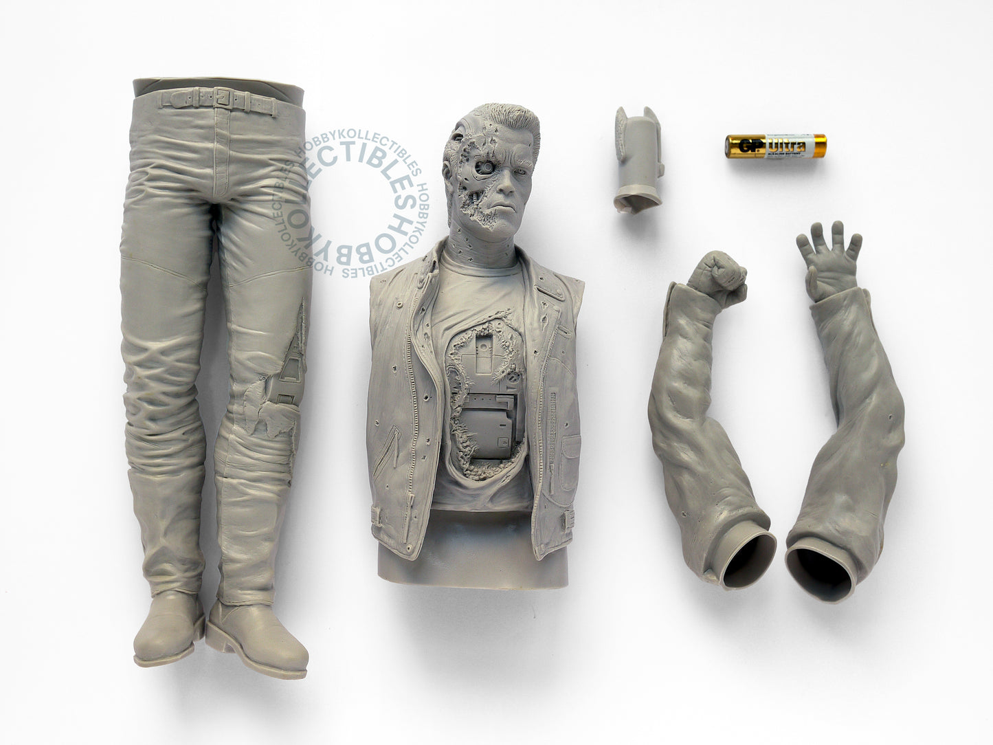 ArgoNauts Vintage 1/5 Terminator T-800 Crush head Vinyl Model Kit