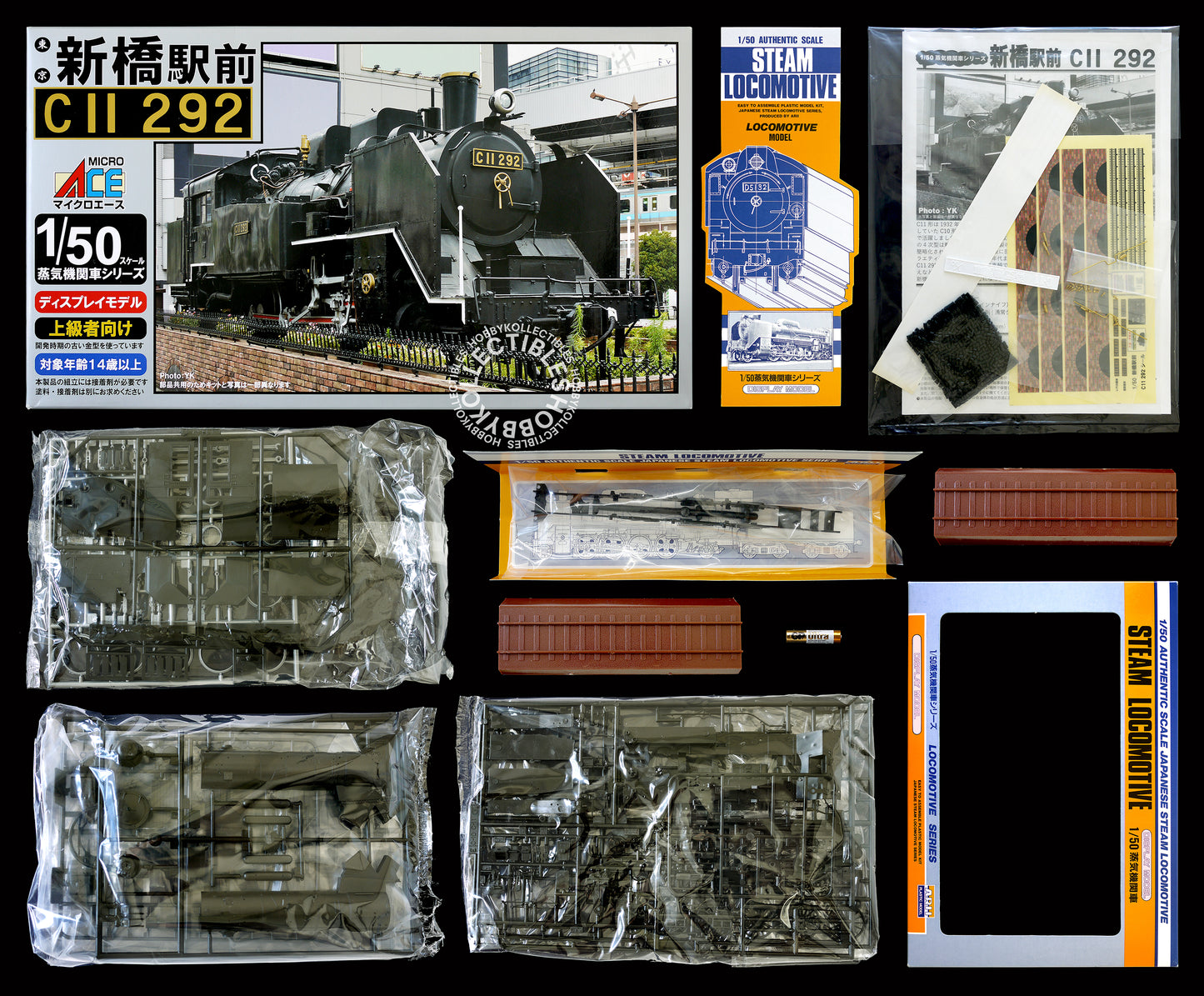 Micro Ace Arii 1/50 Shimbashi Station Square C11 262 Japan Steam Locomotive