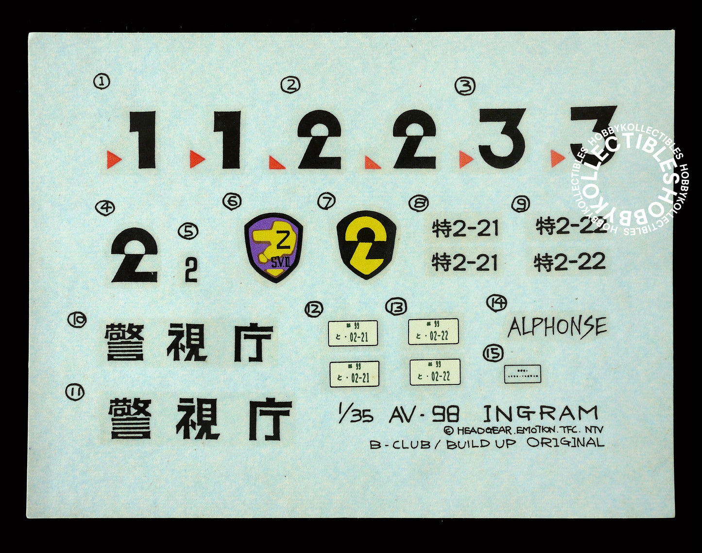 B-Club 1/35 Police Patlabor AV-98 Ingram-3 Vinyl Model Kit