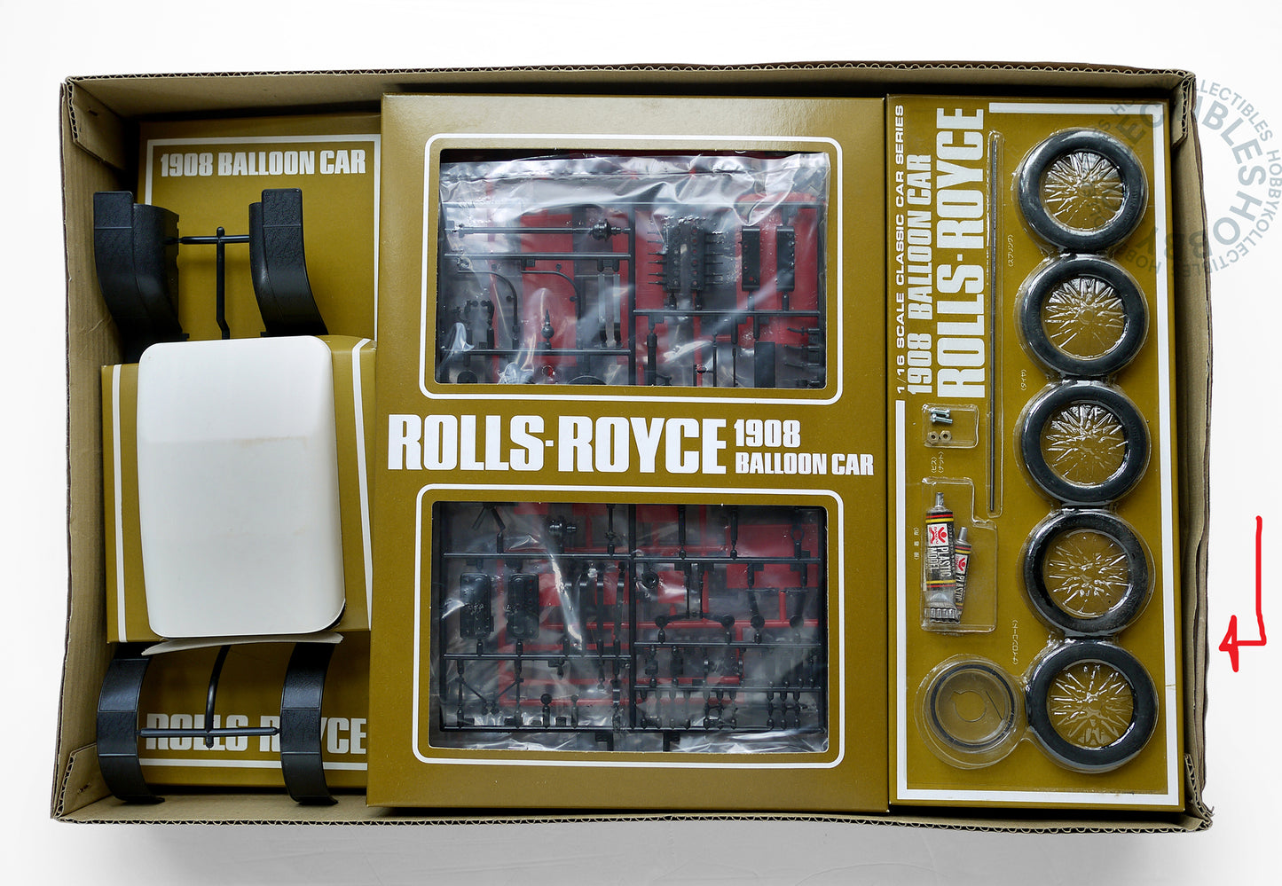 Bandai Vintage 1/16 Rolls-Royce Balloon Car Model Kit