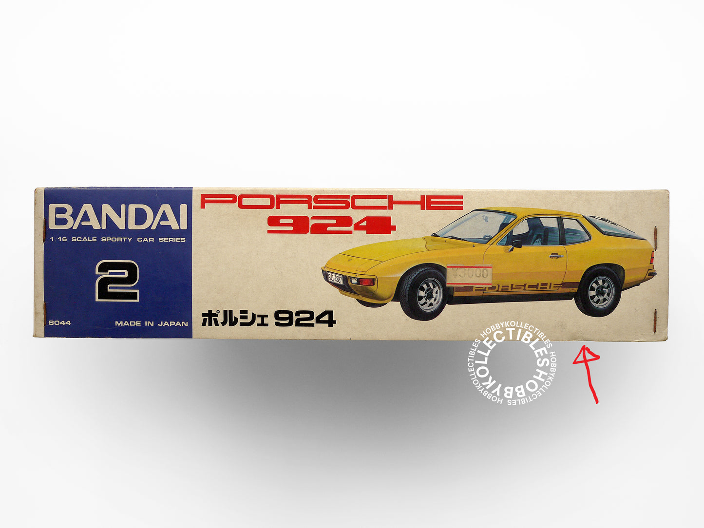 Bandai Vintage 1/16 Porsche 924 Sporty Car Model Kit Rare