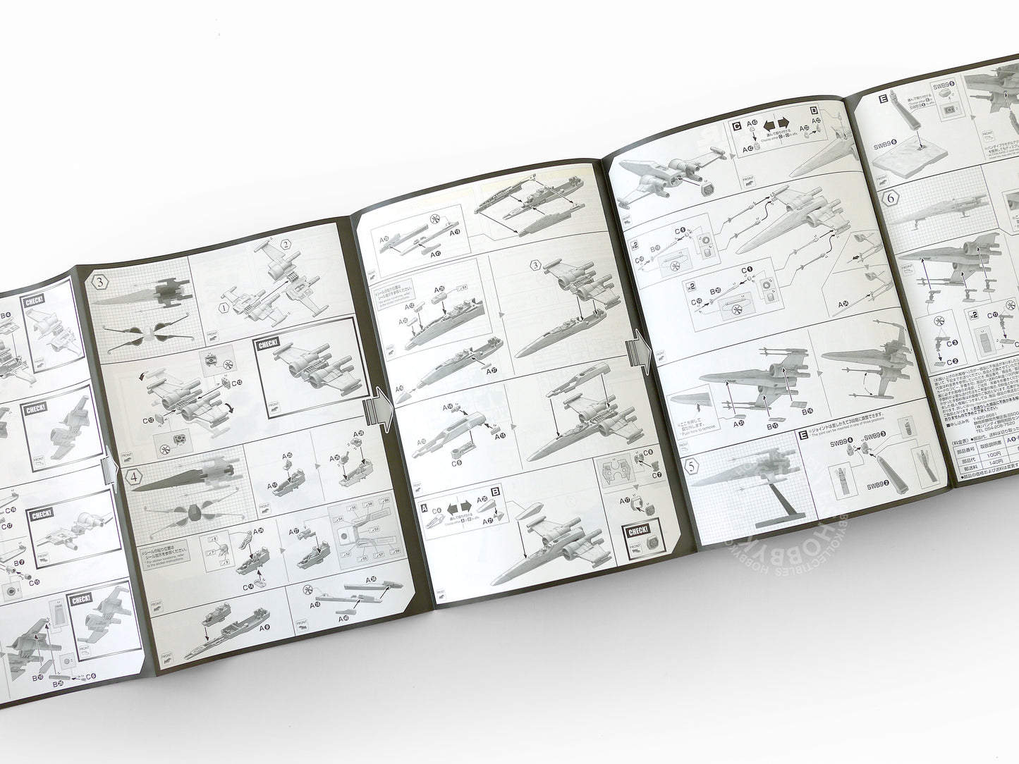 Bandai Star Wars 1/72 POE's X-Wing T70 StarFighter Model Kit