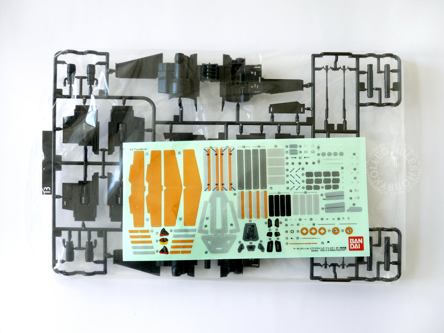 Bandai Star Wars 1/72 POE's X-Wing T70 StarFighter Model Kit