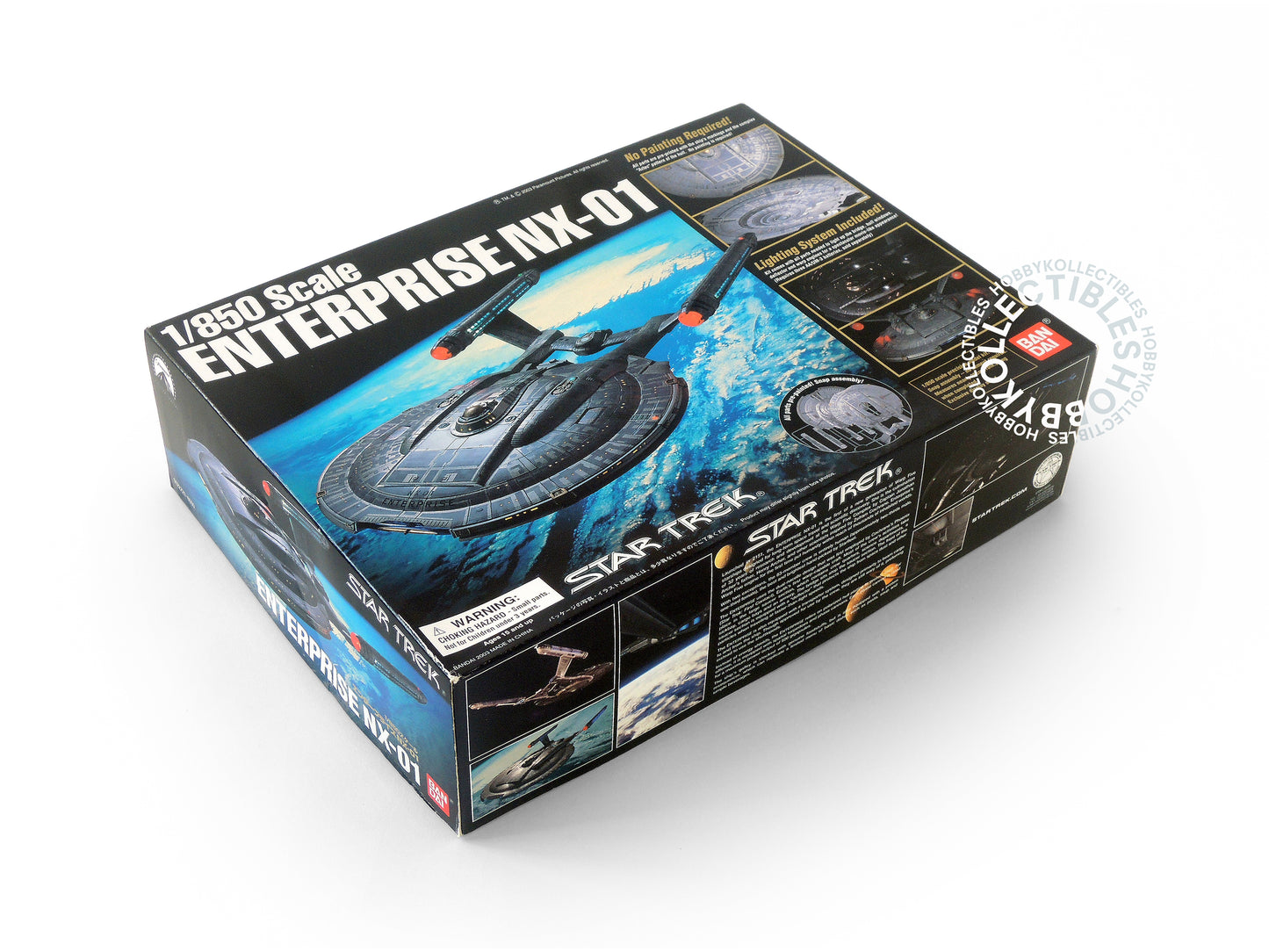 Bandai Star Trek 1/850 Enterprise NX-01 Pre-Painted + Light Up Model Kit