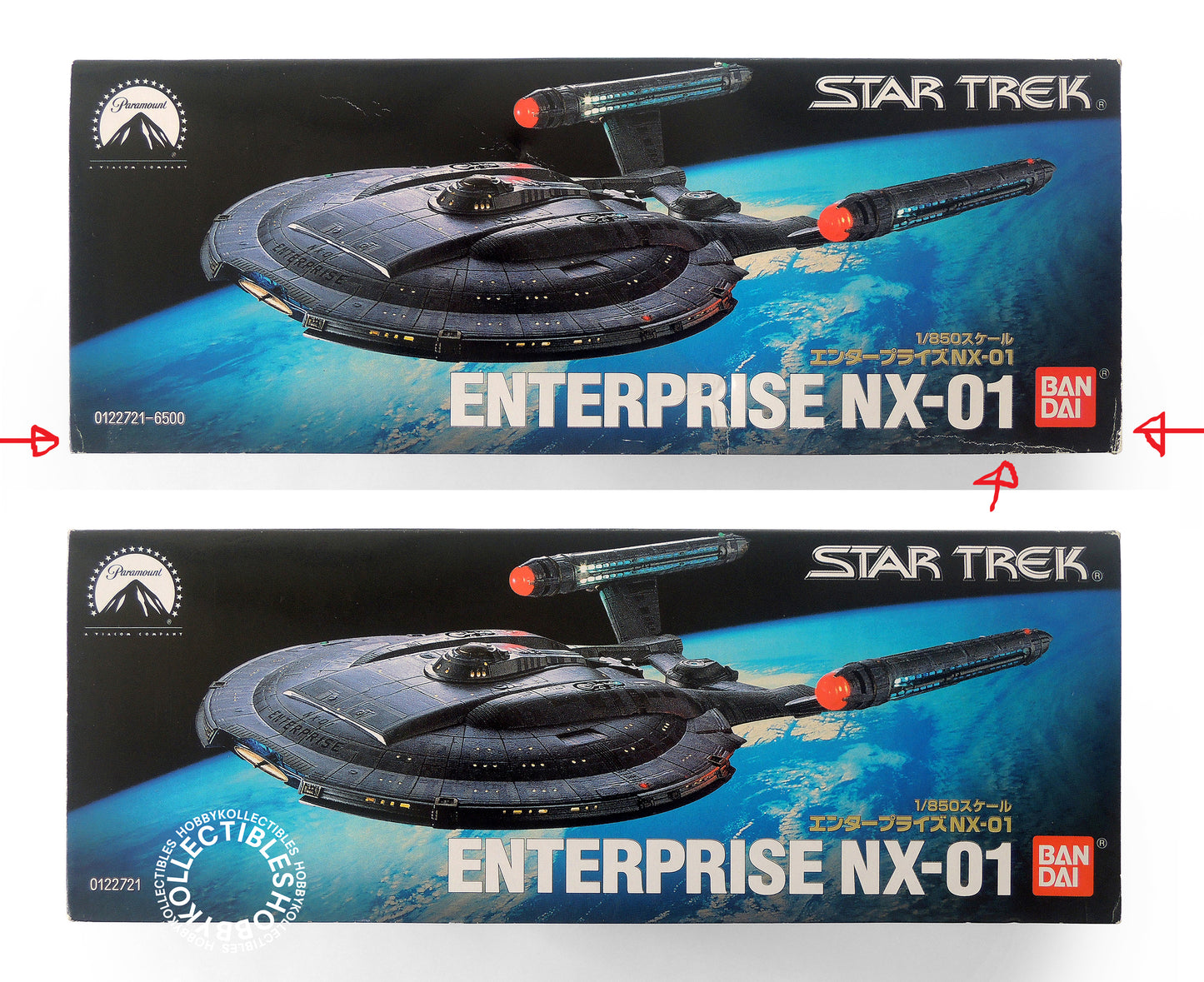 Bandai Star Trek 1/850 Enterprise NX-01 Pre-Painted + Light Up Model Kit
