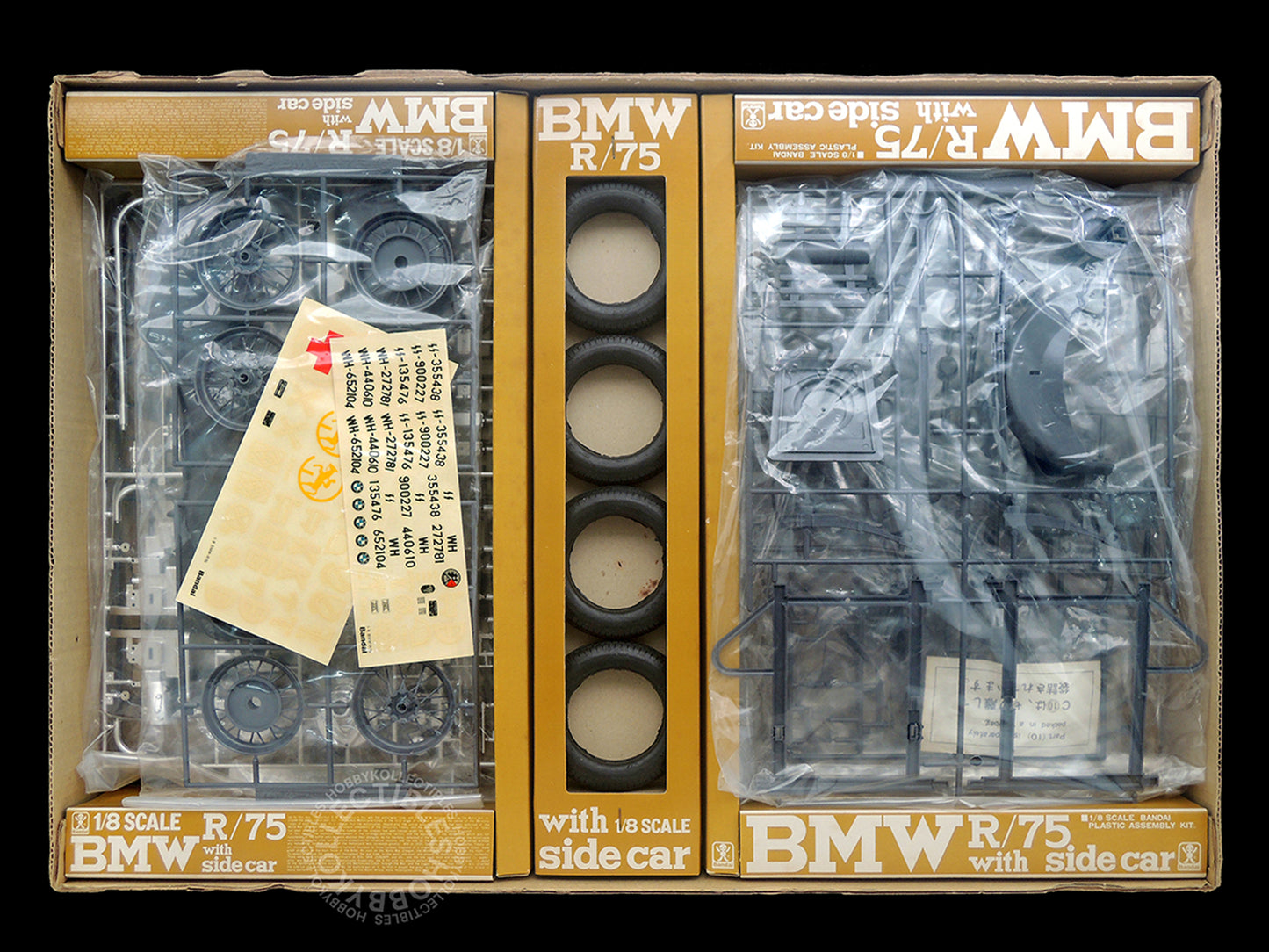 Bandai Vintage 1/8 German Army BMW R75 Motorcycle Model Kit