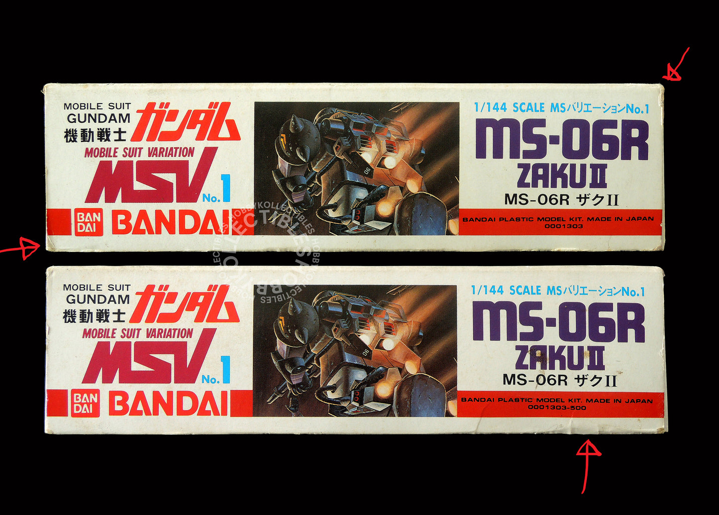 Bandai 1/144 Gundam Mobile Suit MS-6R Zaku II Vintage Plastic Model Kit