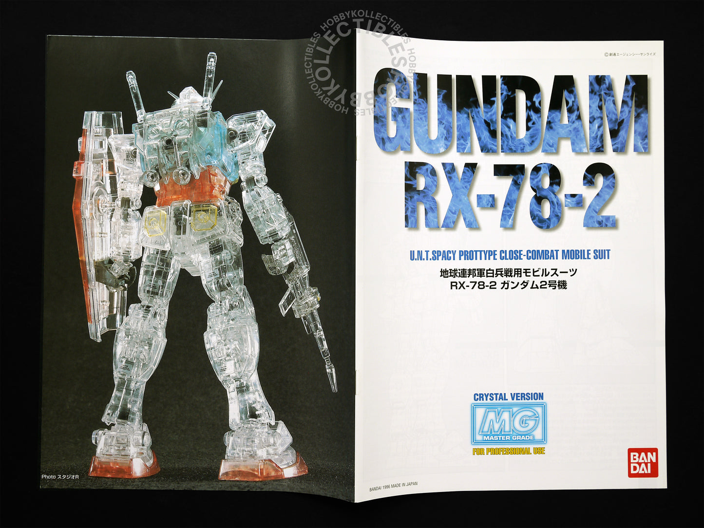 Bandai 1/100 Gundam RX-78-2 Crystal Version Model Kit