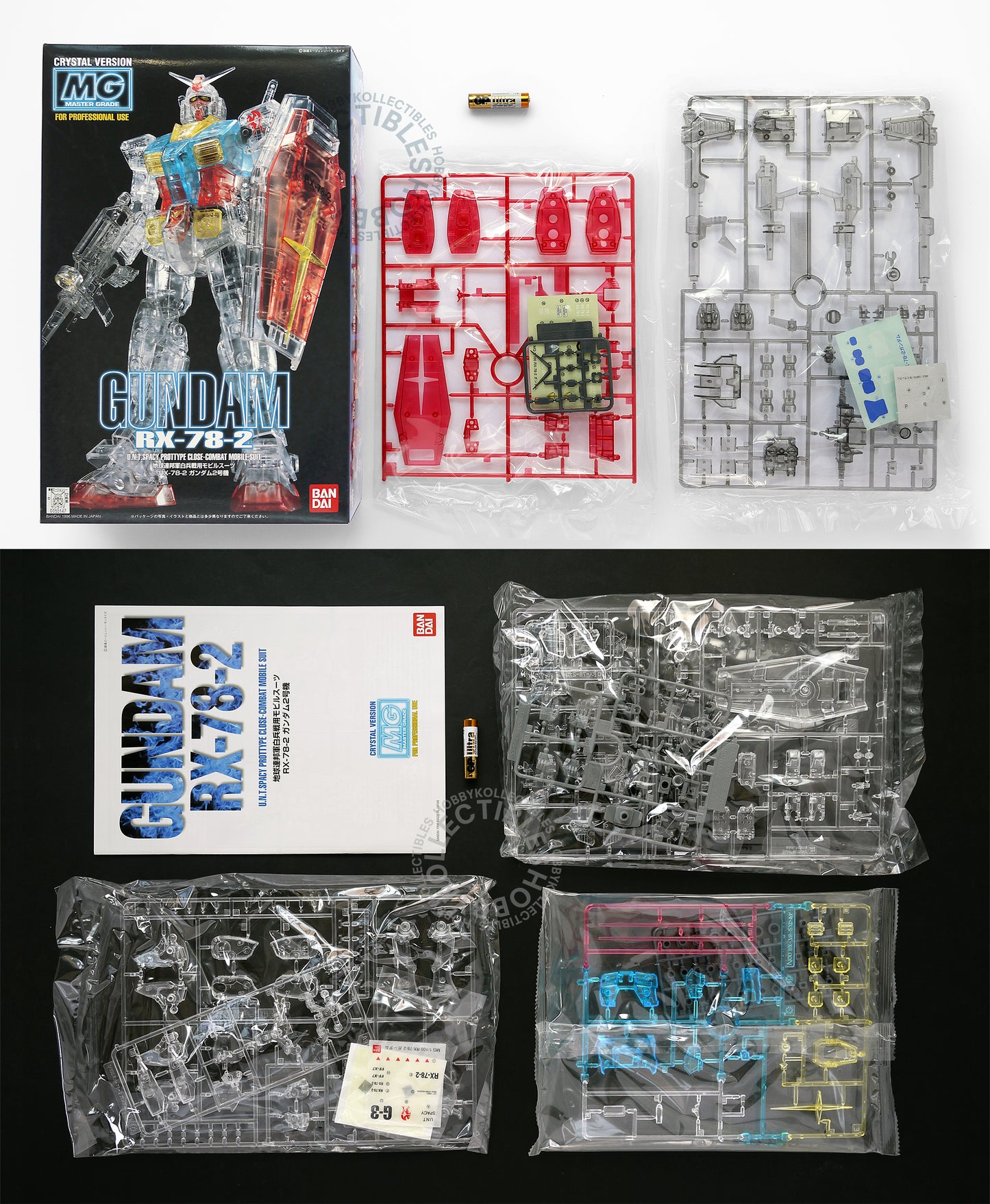 Bandai 1/100 Gundam RX-78-2 Crystal Version Model Kit