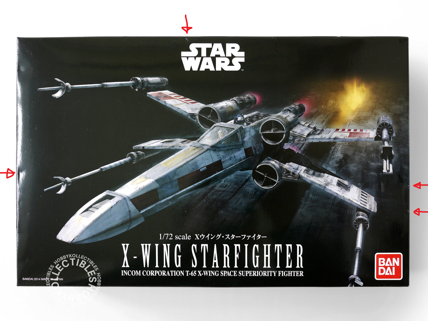 Bandai Star Wars 1/72 X-Wing StarFighter T-65 Space Fighter Model Kit
