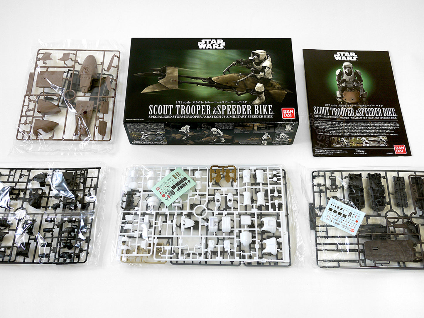 Bandai Star Wars 1/72 Scout Trooper & Speeder Bike Model Kit