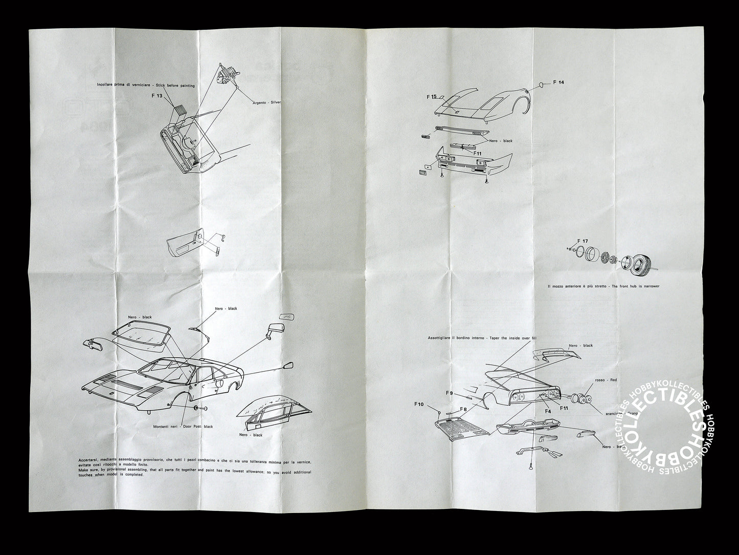 Bosica 1/43 Ferrari GTO 1984  Metal Model Kit Vintage(USED)