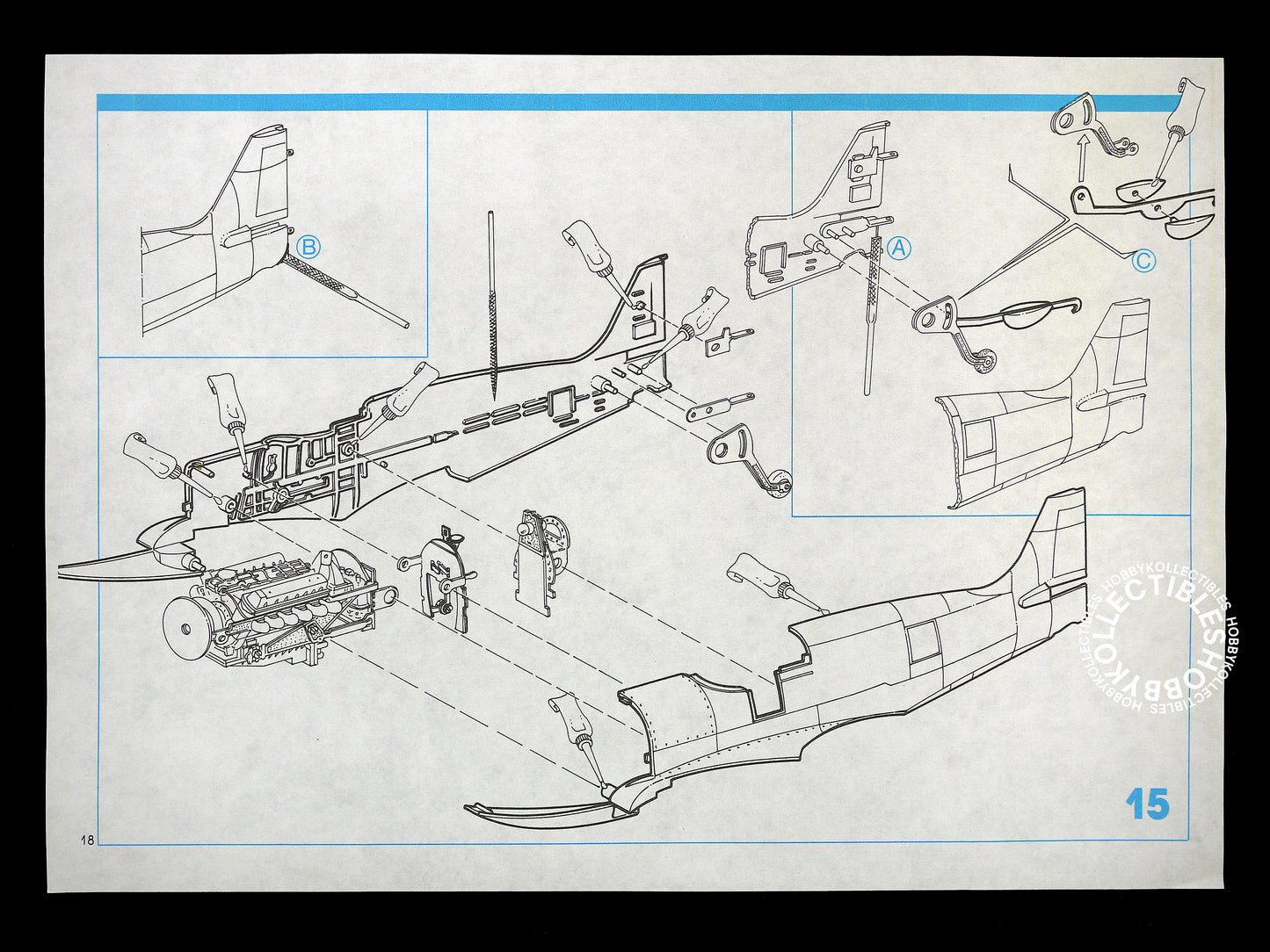 Casadio Gunze 1/48 Spitfire PR XIX Fighter Metal Model Kit