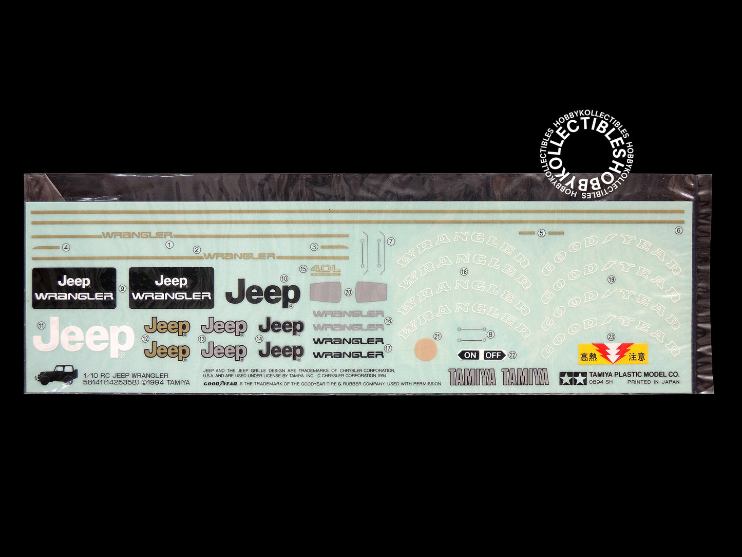 Tamiya Vintage 1/10 RC Jeep Wrangler #58141 Model Kit