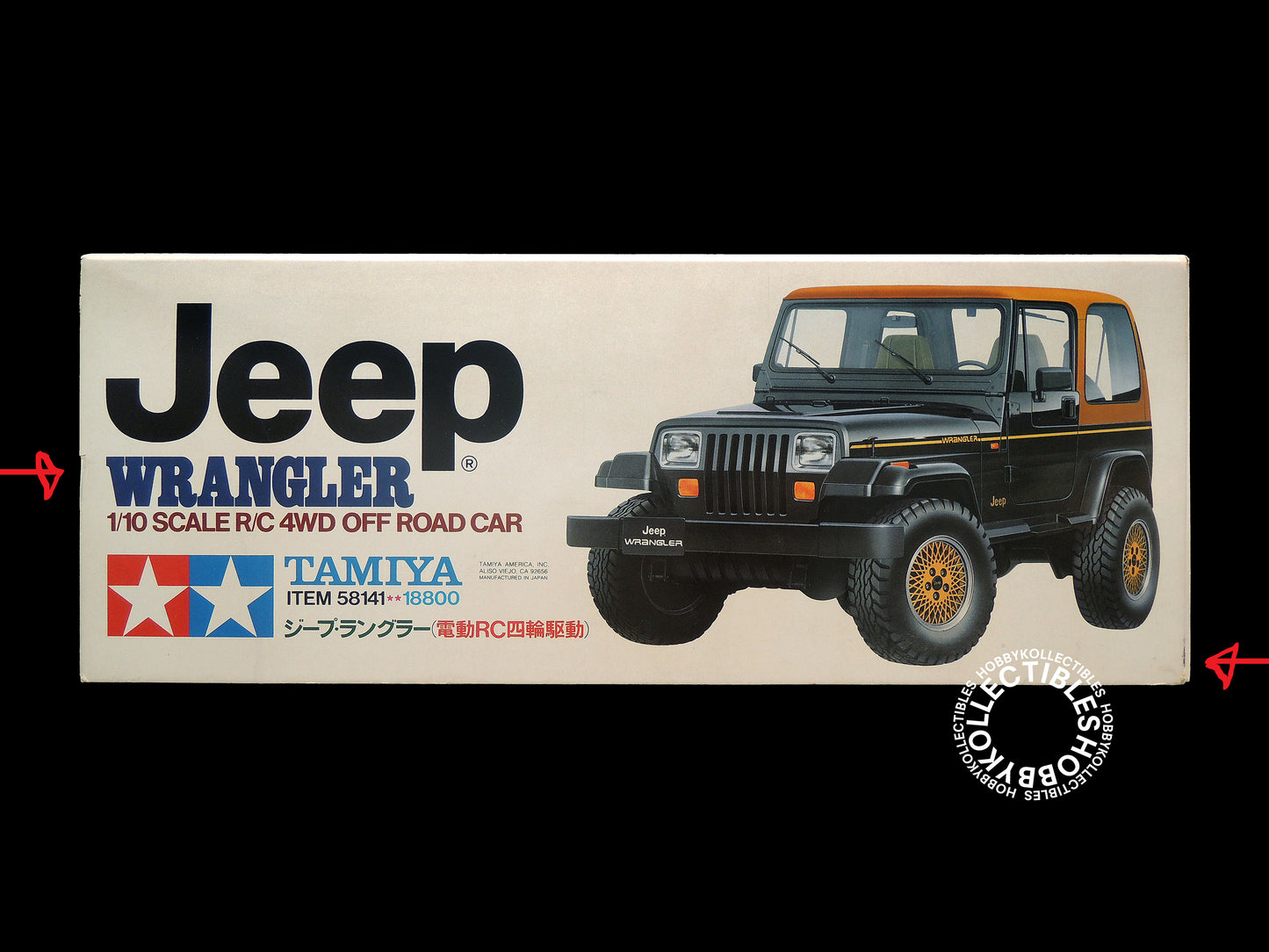 Tamiya Vintage 1/10 RC Jeep Wrangler #58141 Model Kit