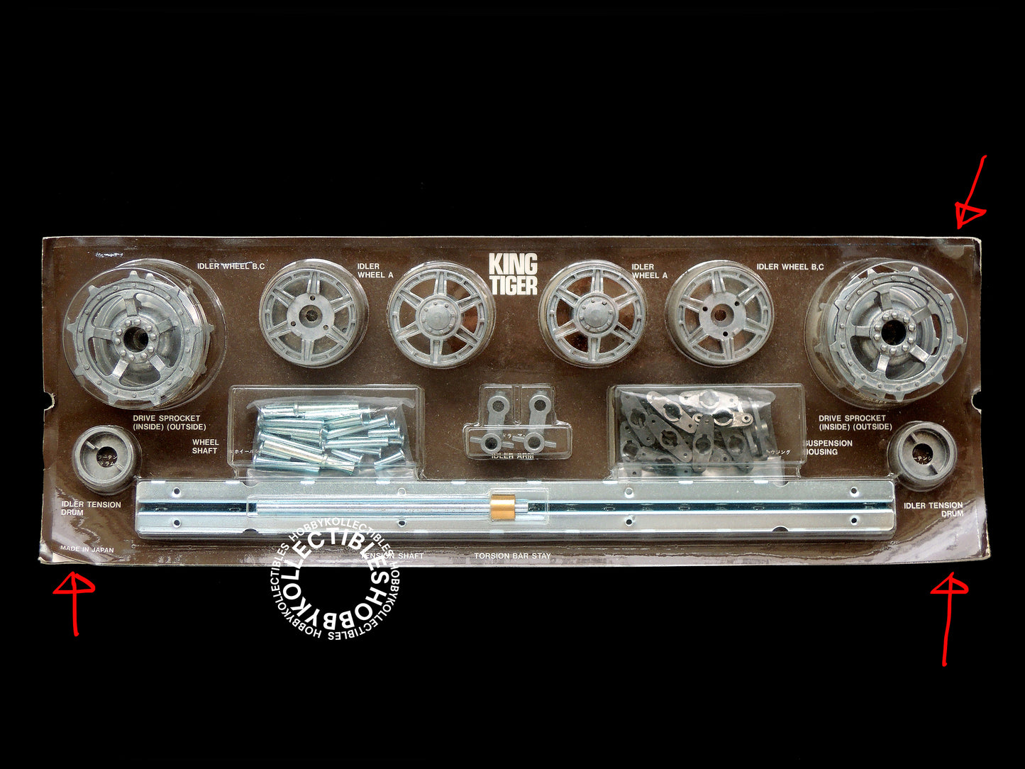 Tamiya Vintage 1/16 German King Tiger Porsche Turret 36201 Motorised Model Kit