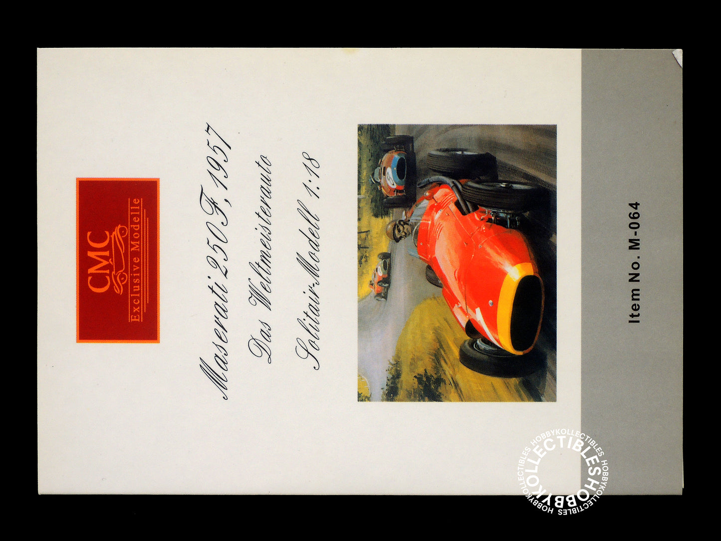 CMC 1/18 Maserati 250F M-064 Limited Ed. Diecast Model Car(Minor Issue)