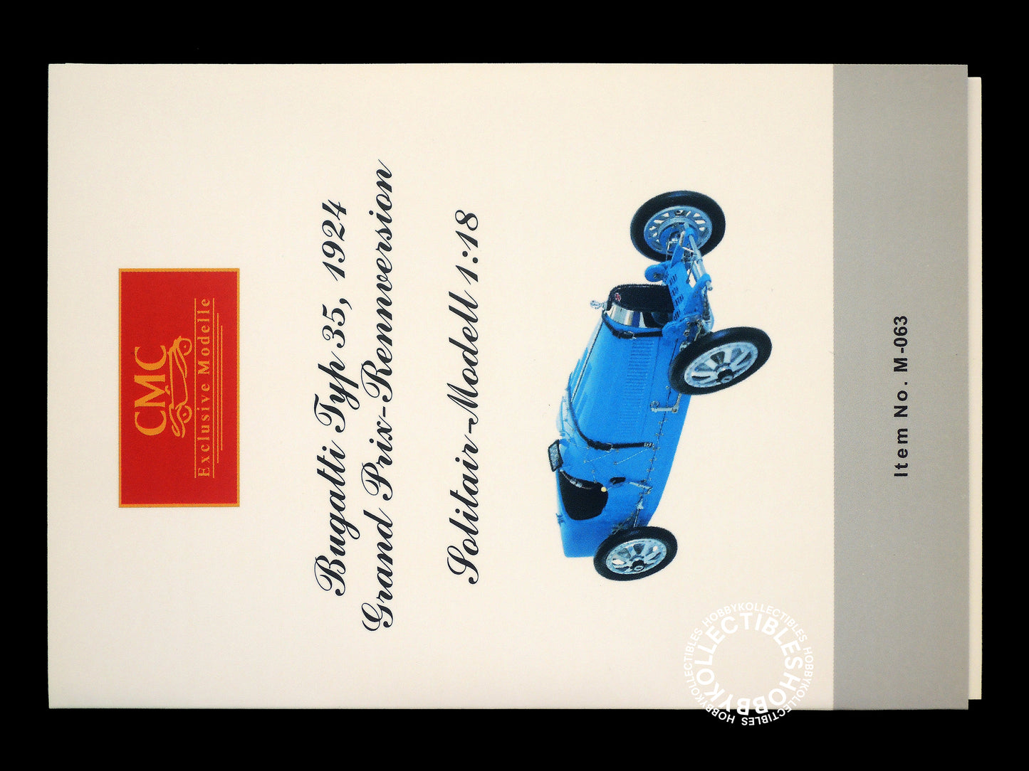 CMC 1/18 Bugatti Type 35 Diecast Model Car M-063(USED)