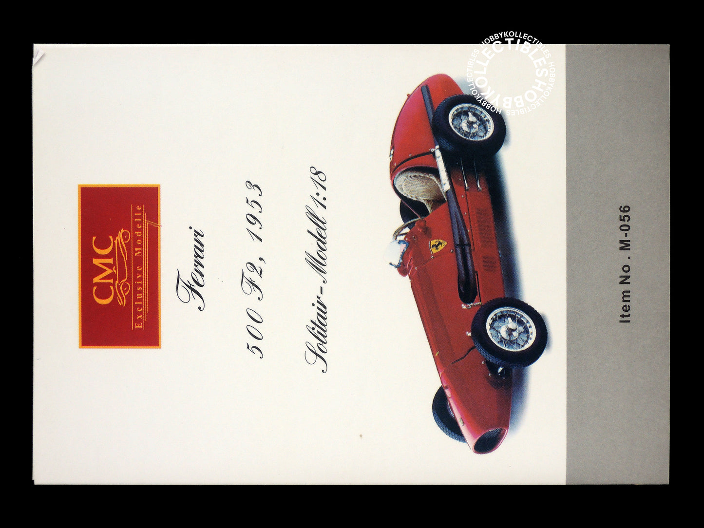 CMC 1/18 Ferrai 500 F2 M-056 Diecast Model Car (Minor Issue)