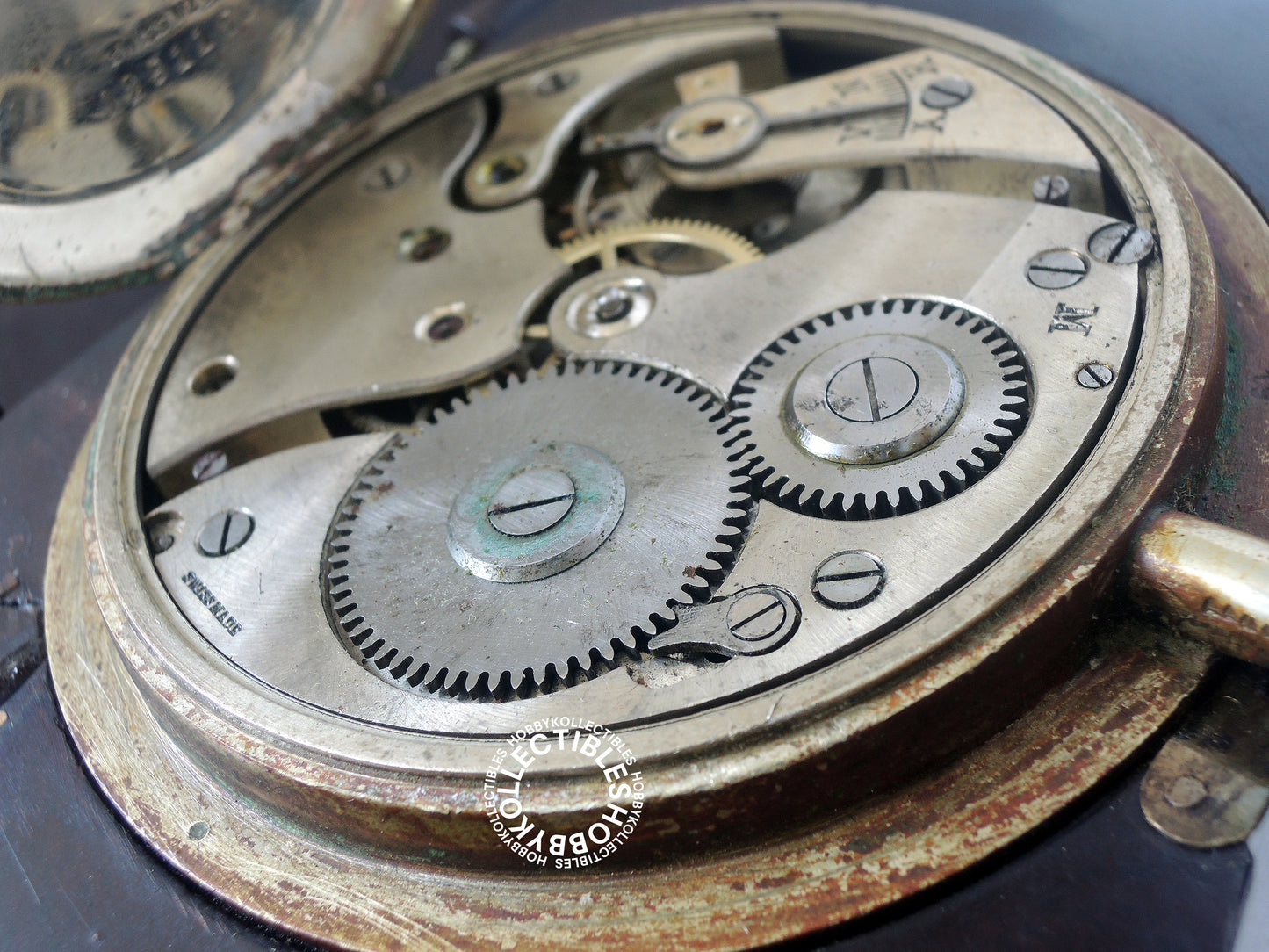 Swiss Made Rare Folding Travel Table Watch Need Repair