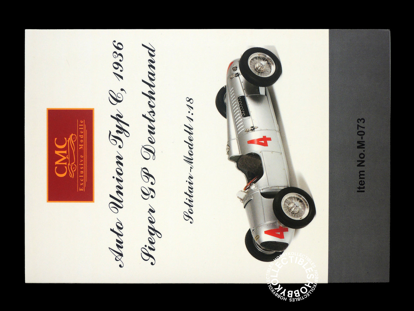 CMC 1/18 Auto Union Type C M-073 Diecast Model Car Limited Ed.