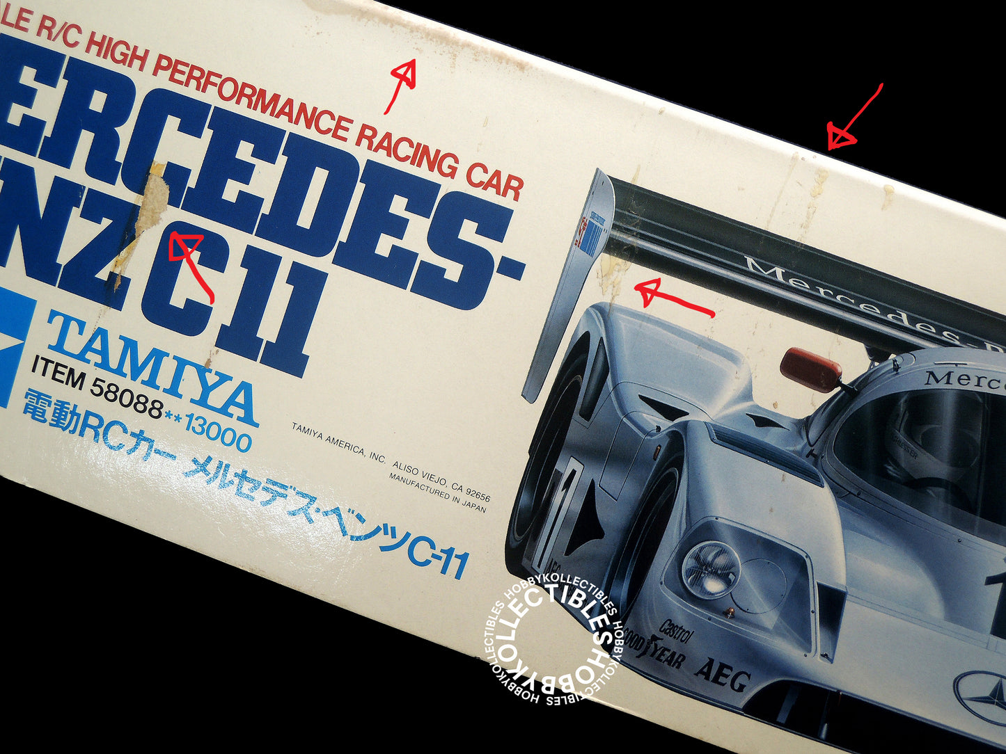 Tamiya Vintage 1/10 RC Mercedes Benz C11 #58088 Model Kit