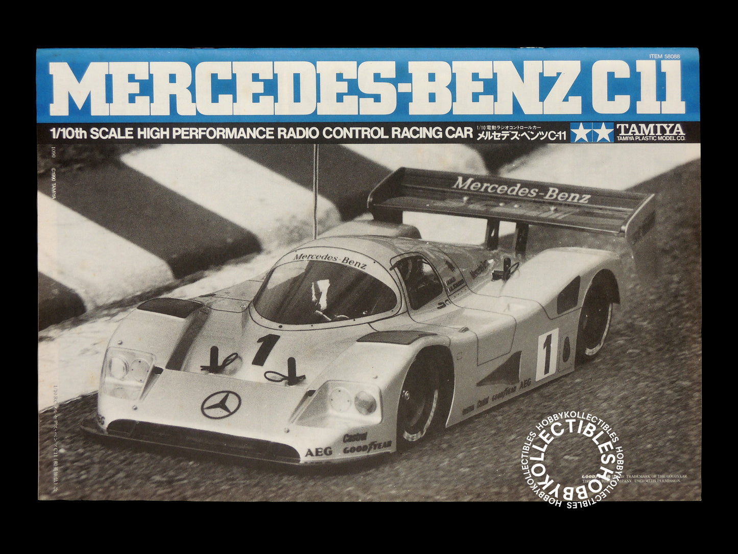 Tamiya Vintage 1/10 RC Mercedes Benz C11 #58088 Model Kit