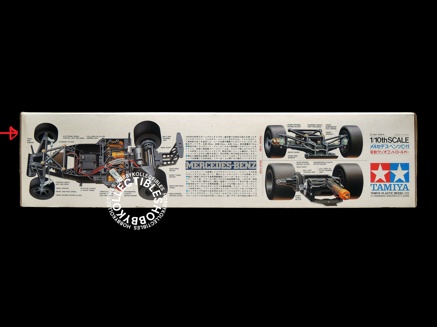Tamiya Vintage 1/10 RC Mercedes Benz C11 #58088 Model Kit