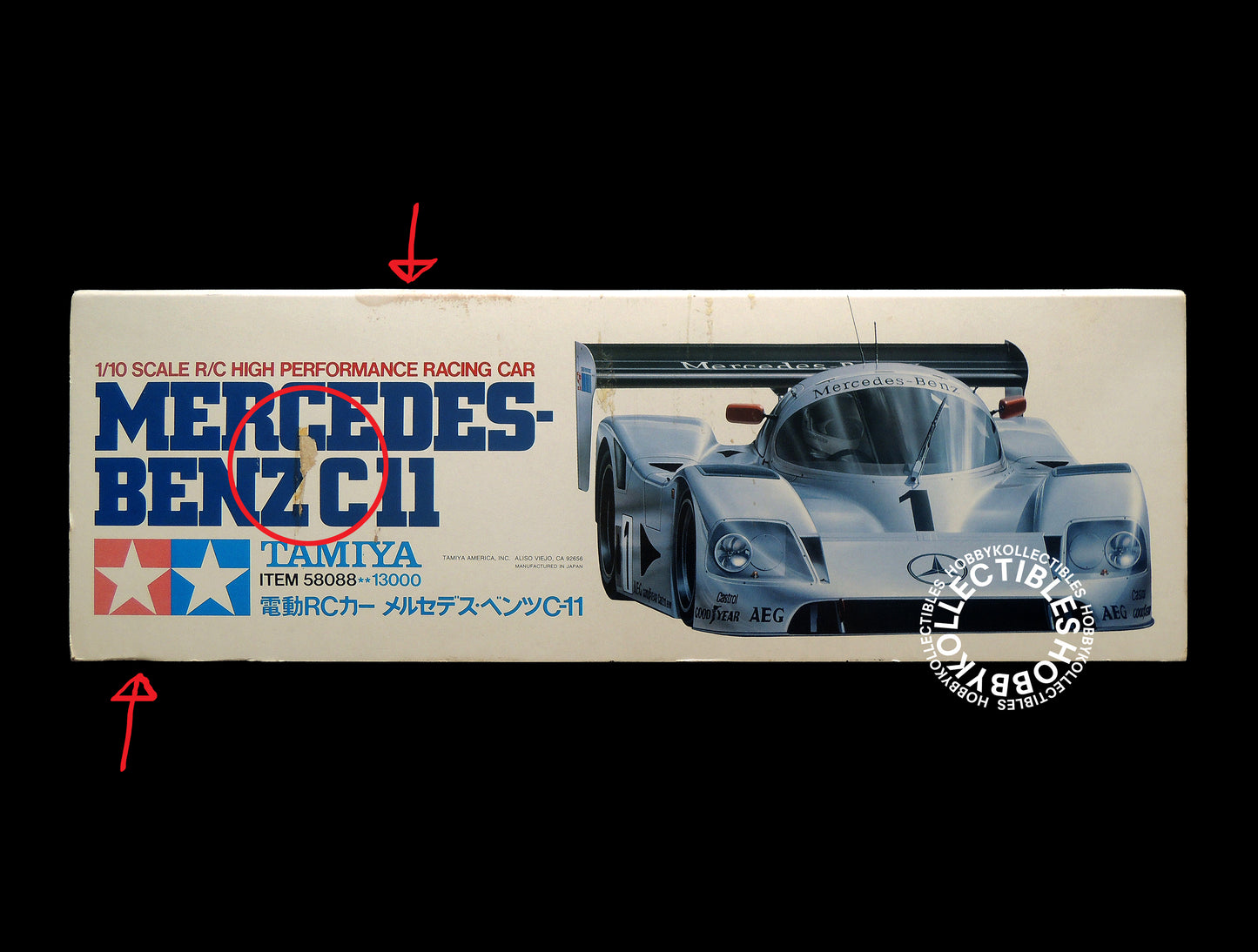 Tamiya Vintage 1/10 RC Mercedes Benz C11 #58088 Model Kit