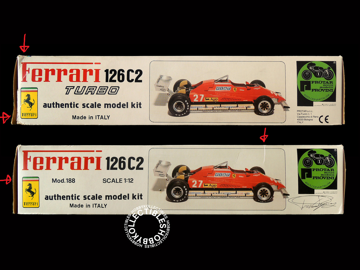 Protar Vintage 1/12 Ferrari 126 C2 F1 Mod.188 Model Kit
