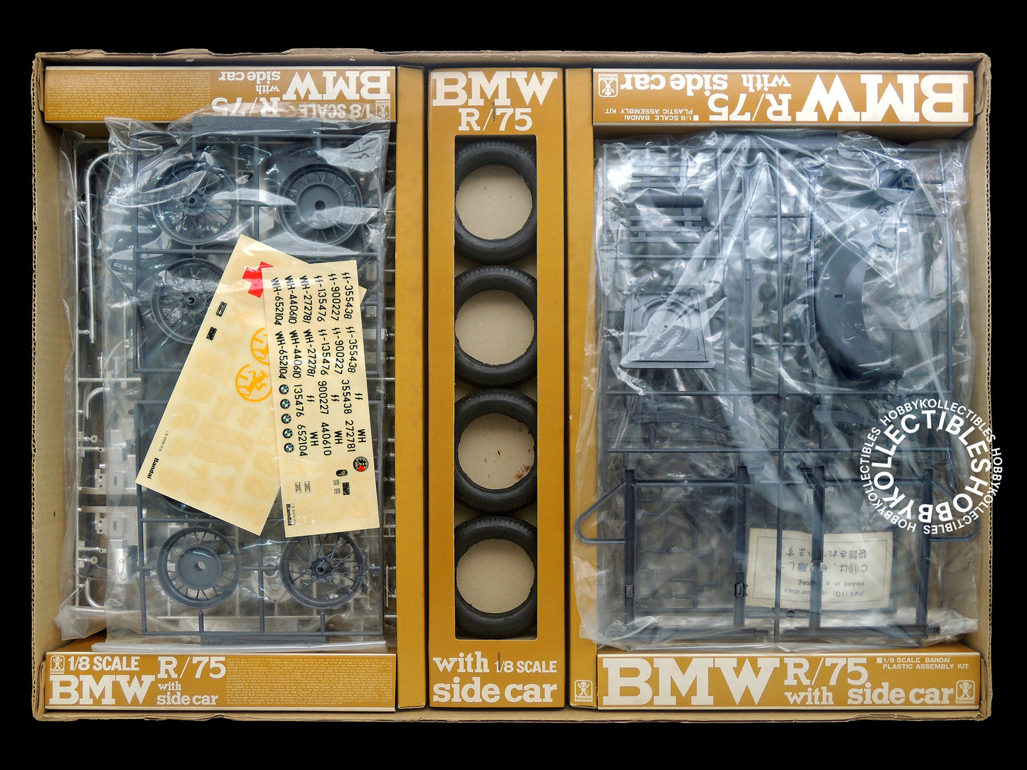 Bandai Vintage 1/8 German Army BMW R75 Motorcycle Model Kit