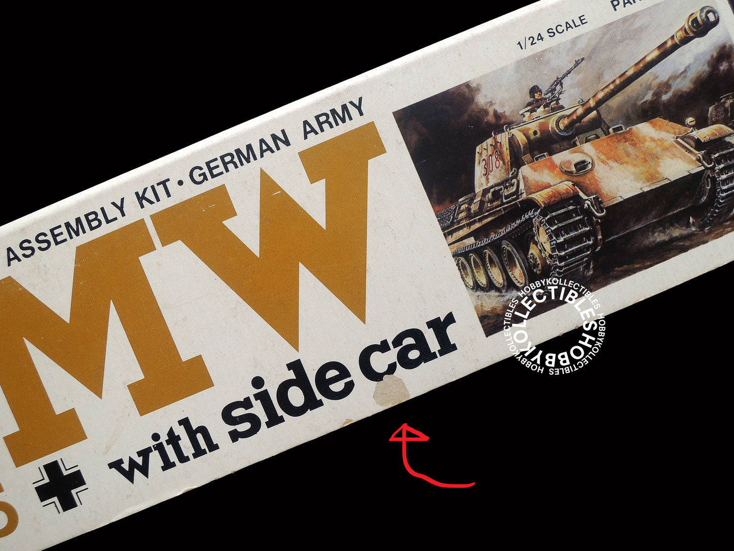 Bandai Vintage 1/8 German Army BMW R75 Motorcycle Model Kit