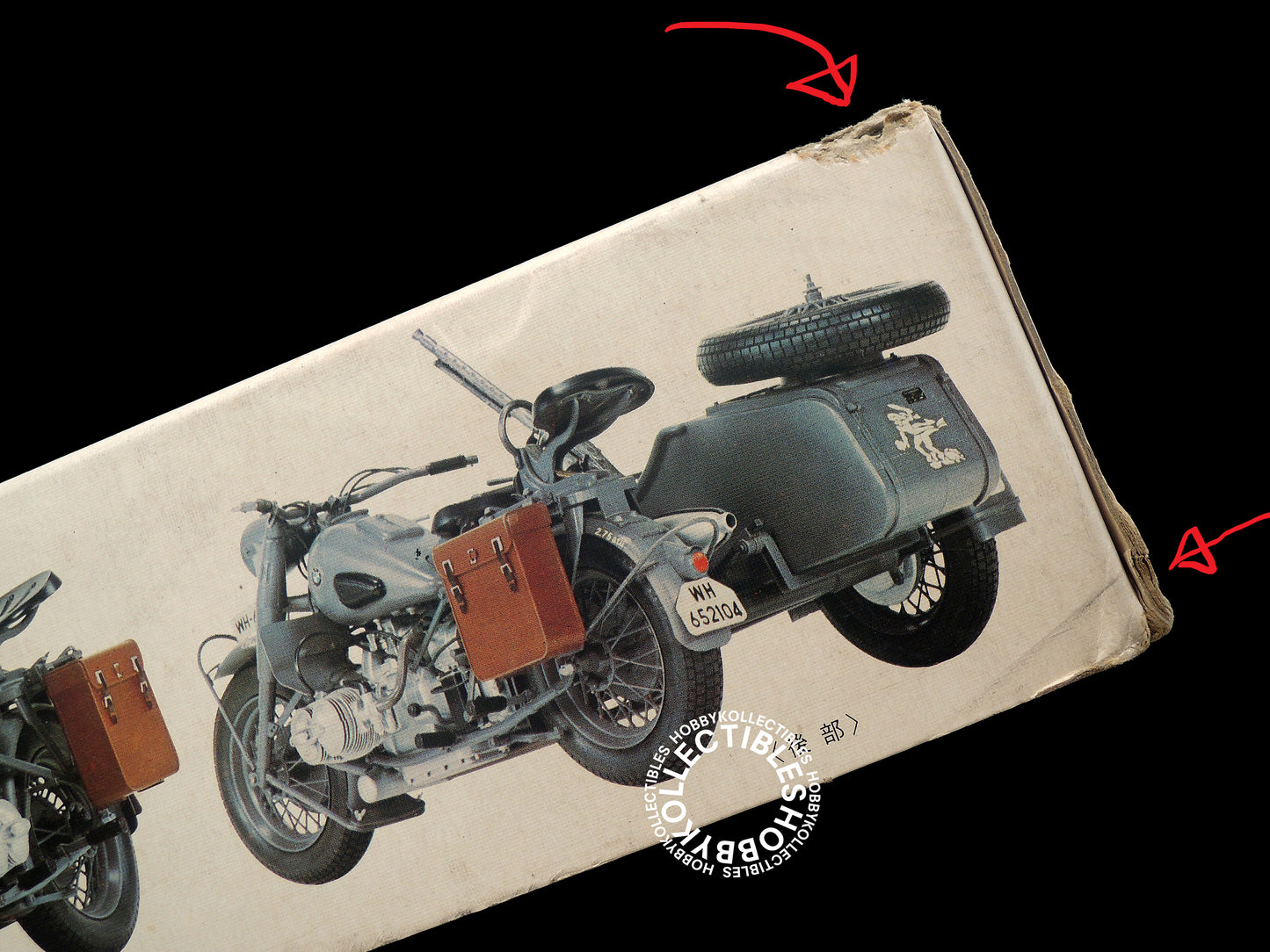 Bandai Vintage 1/8 German Army BMW R75 Motorcycle Model Kit