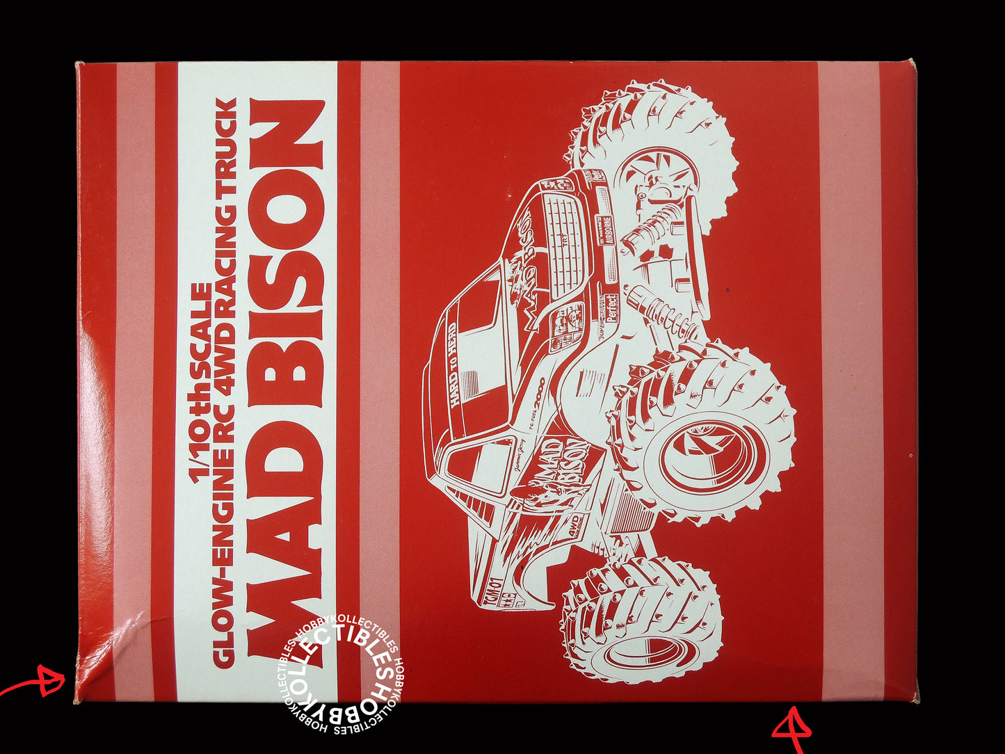 Tamiya Vintage 1/10 RC Glow Engine Mad Bison Truck #44025 TGM-01