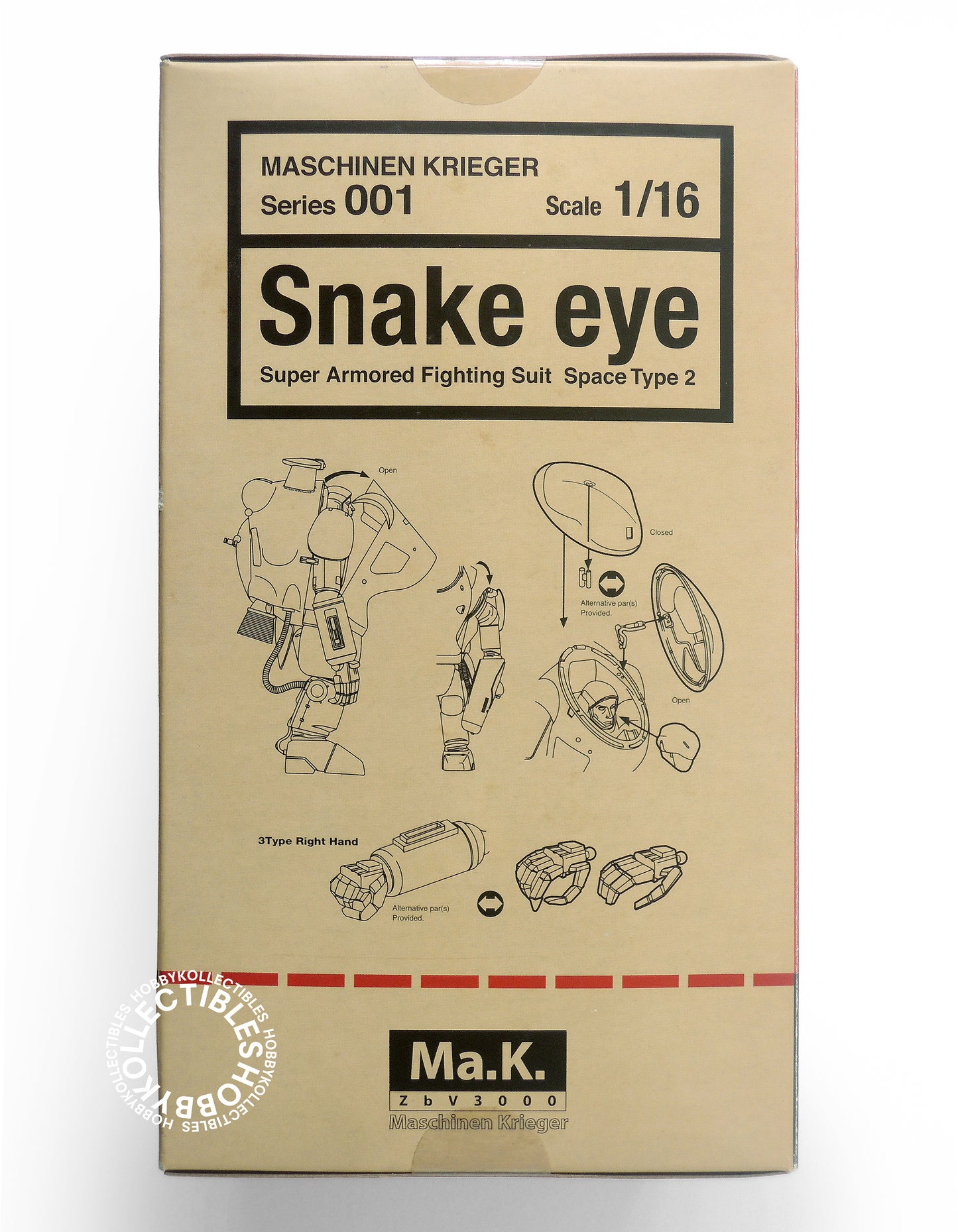 Ma.K Max Factory SF3D Vintage Mecha 1/16 Snake Eye [Q] Action Figure Factory Sealed