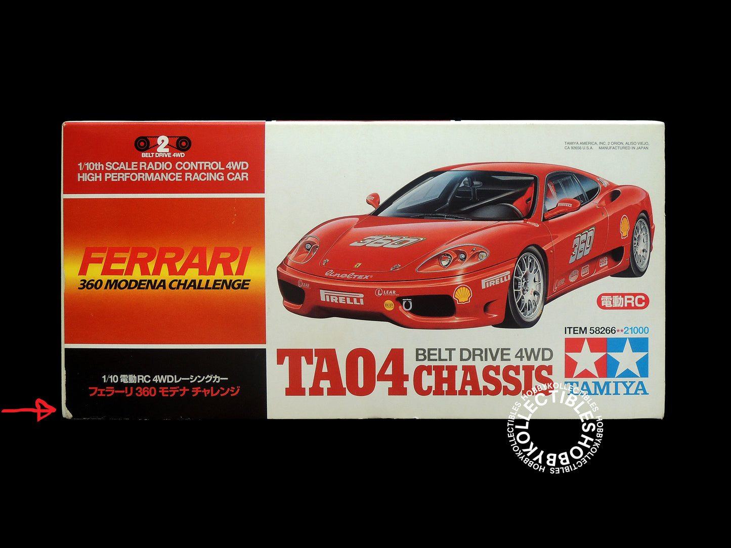 Tamiya 1/10 RC Ferrari 360 Modena Challenge #58266 Model Kit