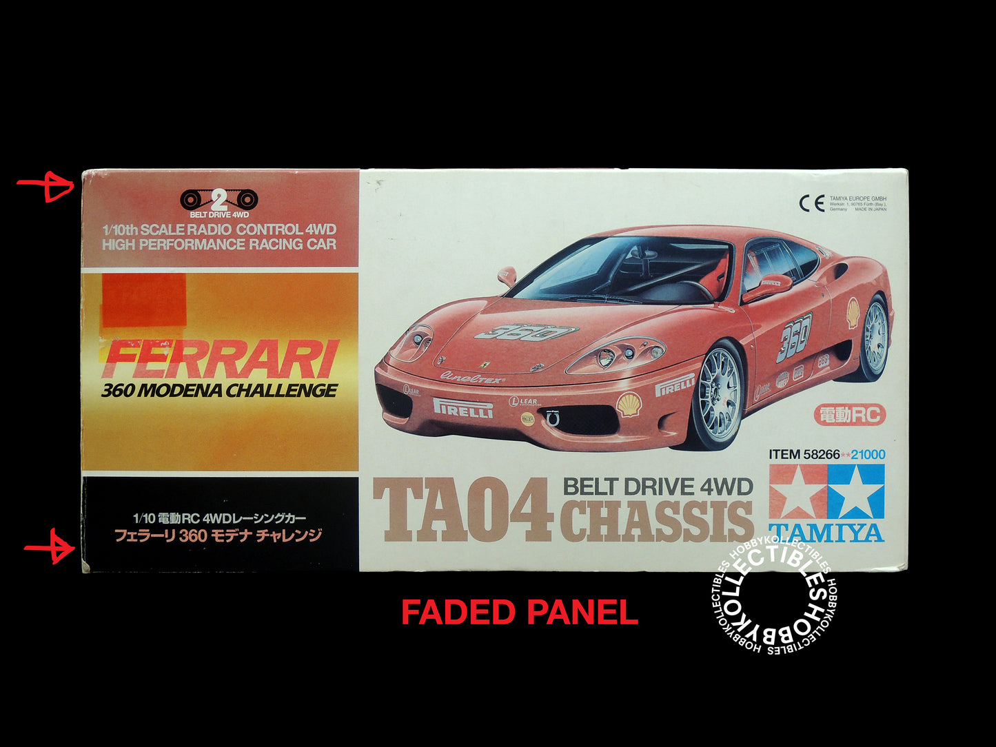 Tamiya 1/10 RC Ferrari 360 Modena Challenge #58266 Model Kit