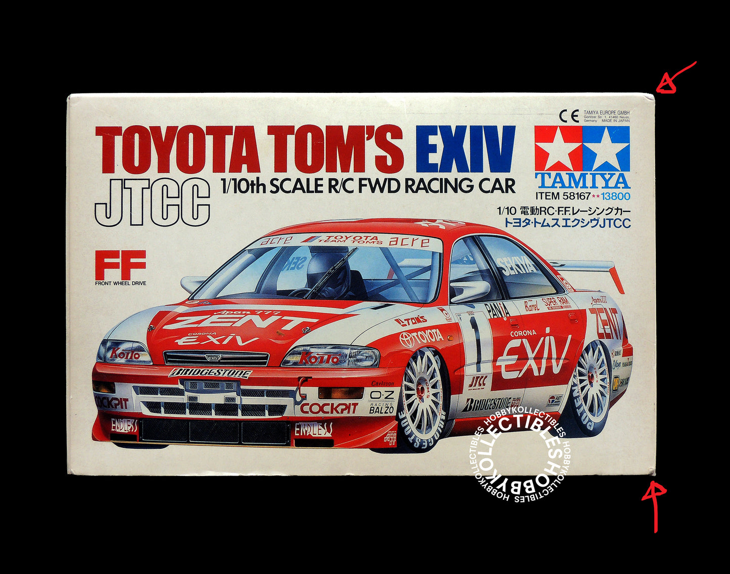 Tamiya Vinatge 1/10 RC Toyota Tom's EXIV JTCC #58167 Model Kit
