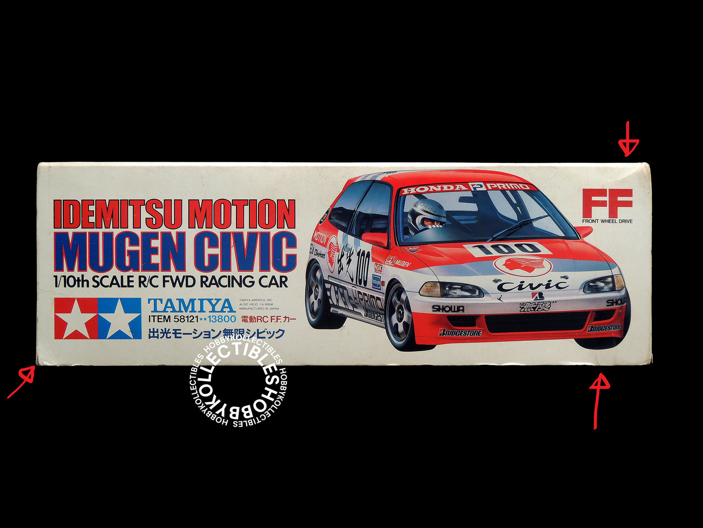 Tamiya Vintage 1/10 RC Idemitsu Motion Mugen Civic #58121 Model Kit