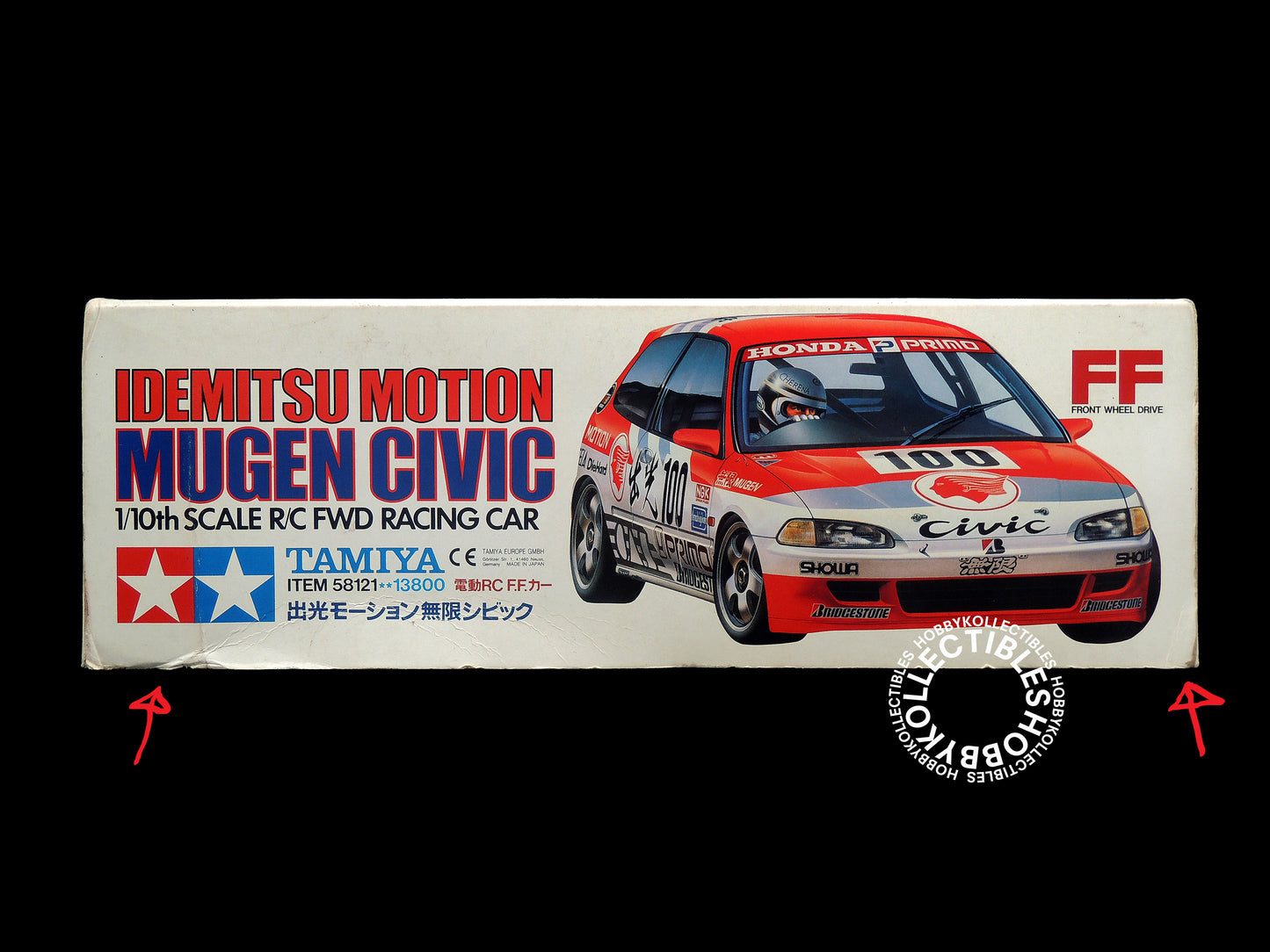 Tamiya Vintage 1/10 RC Idemitsu Motion Mugen Civic #58121 Model Kit