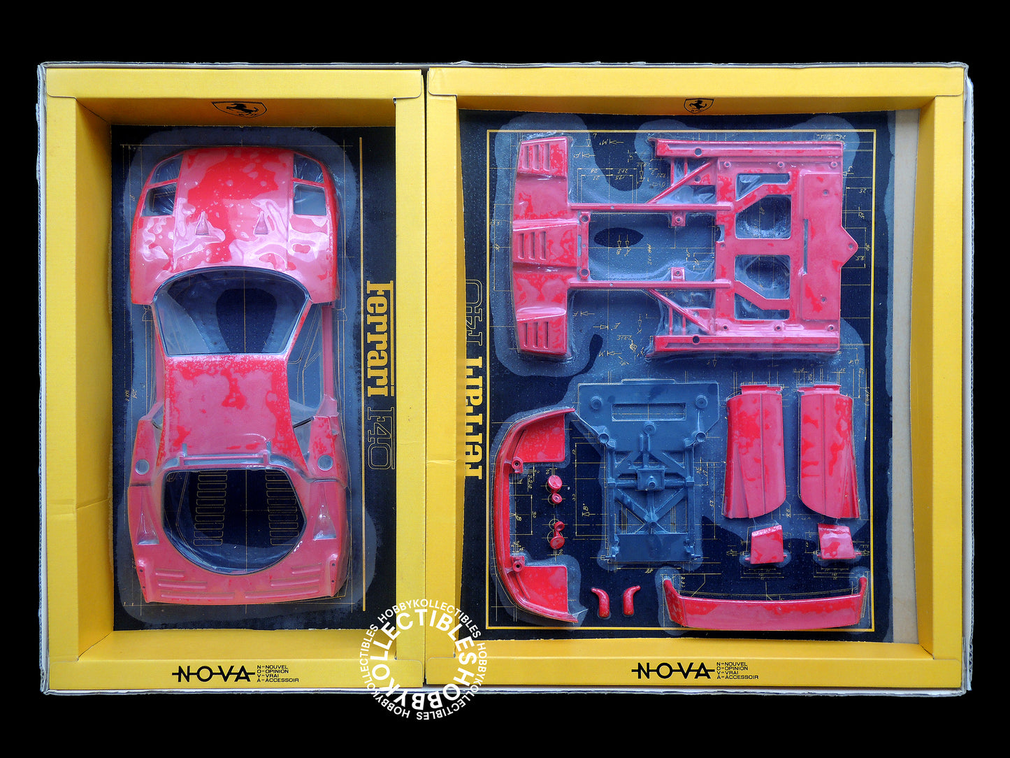 Fujimi Vintage NOVA 1/12 Ferrari F40 Diecast Metal/Plastic Model Kit