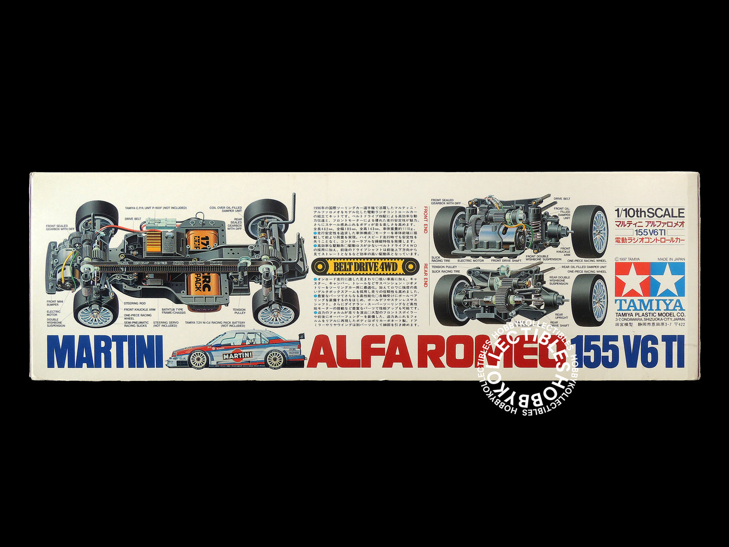 Tamiya Vintage 1/10 RC Martini Alfa Romeo 155 V6 TI #58189