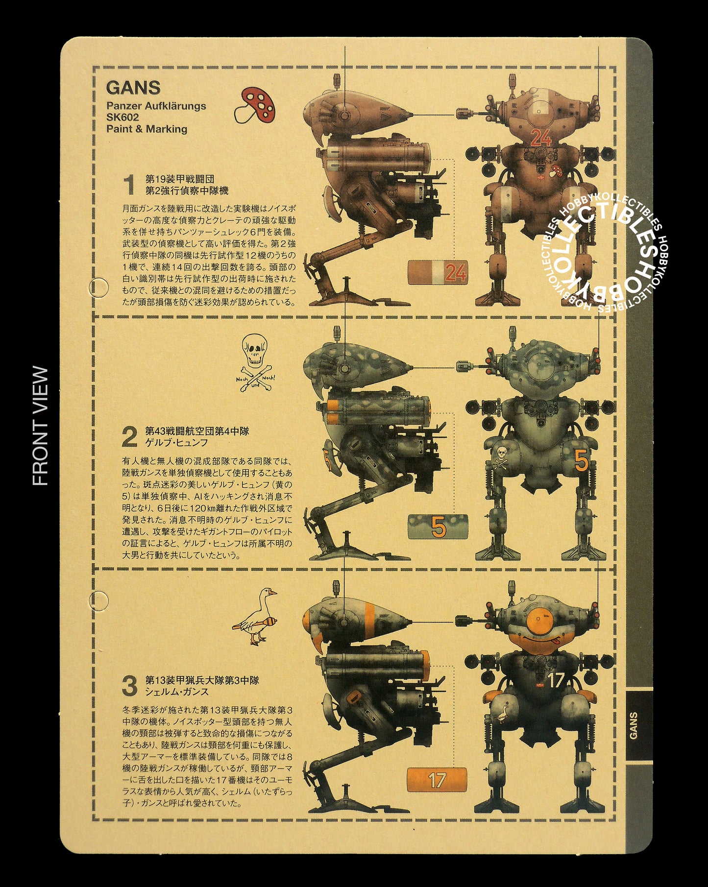 Ma.K Wave SF3D 1/20 Land Battle Gans SK602 Model Kit